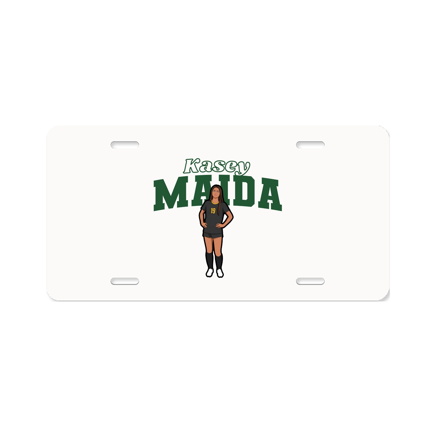 License Plate — Name Arch in Classic