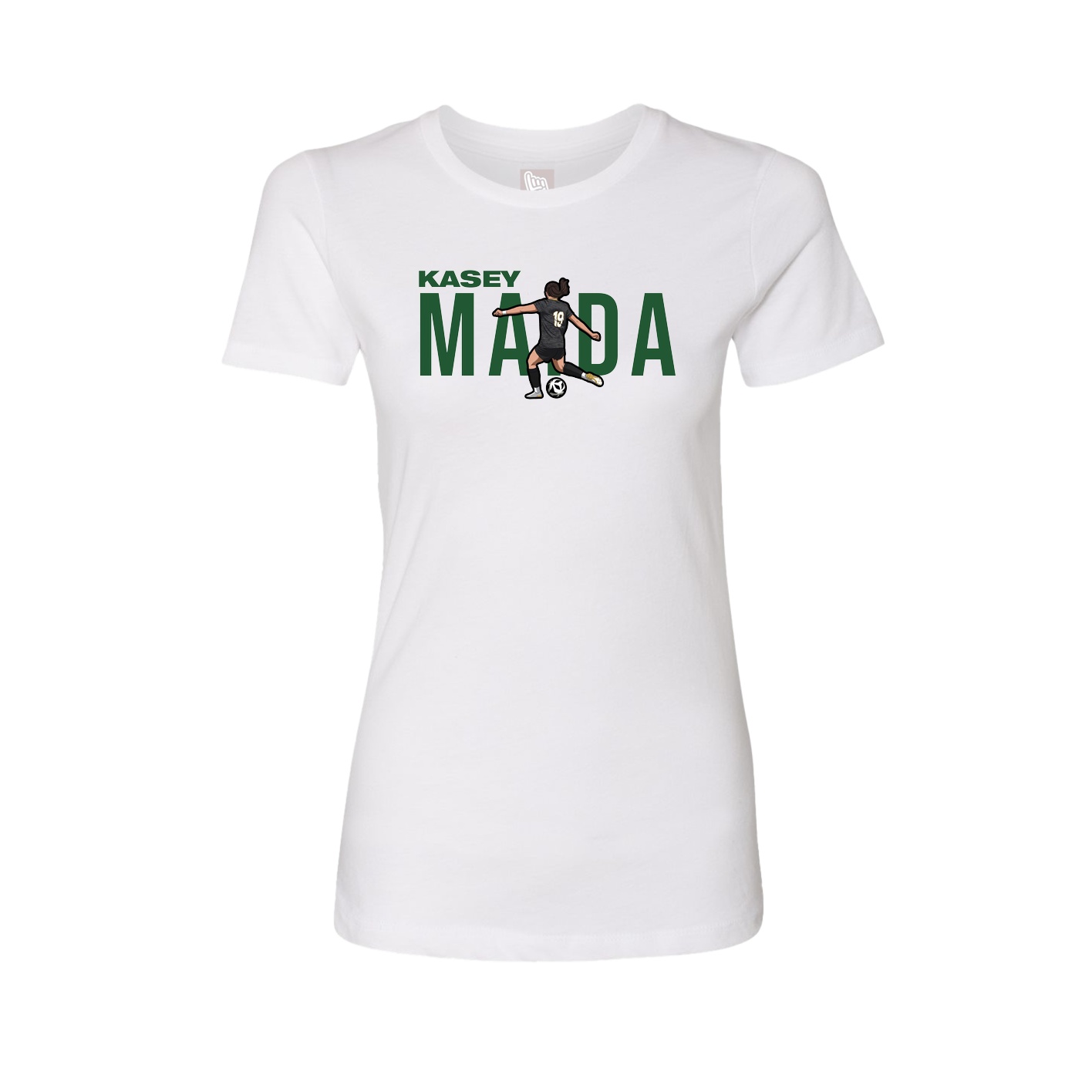 Womens Tee — Player Name in White