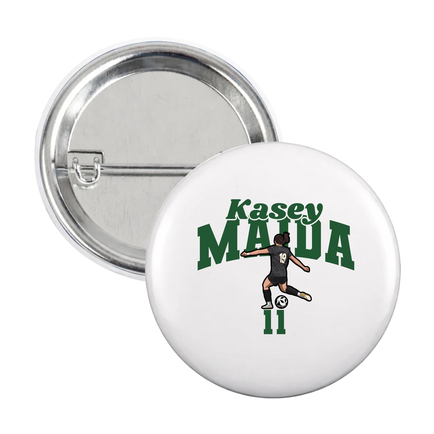 Game Day Button — Signature Arch in White