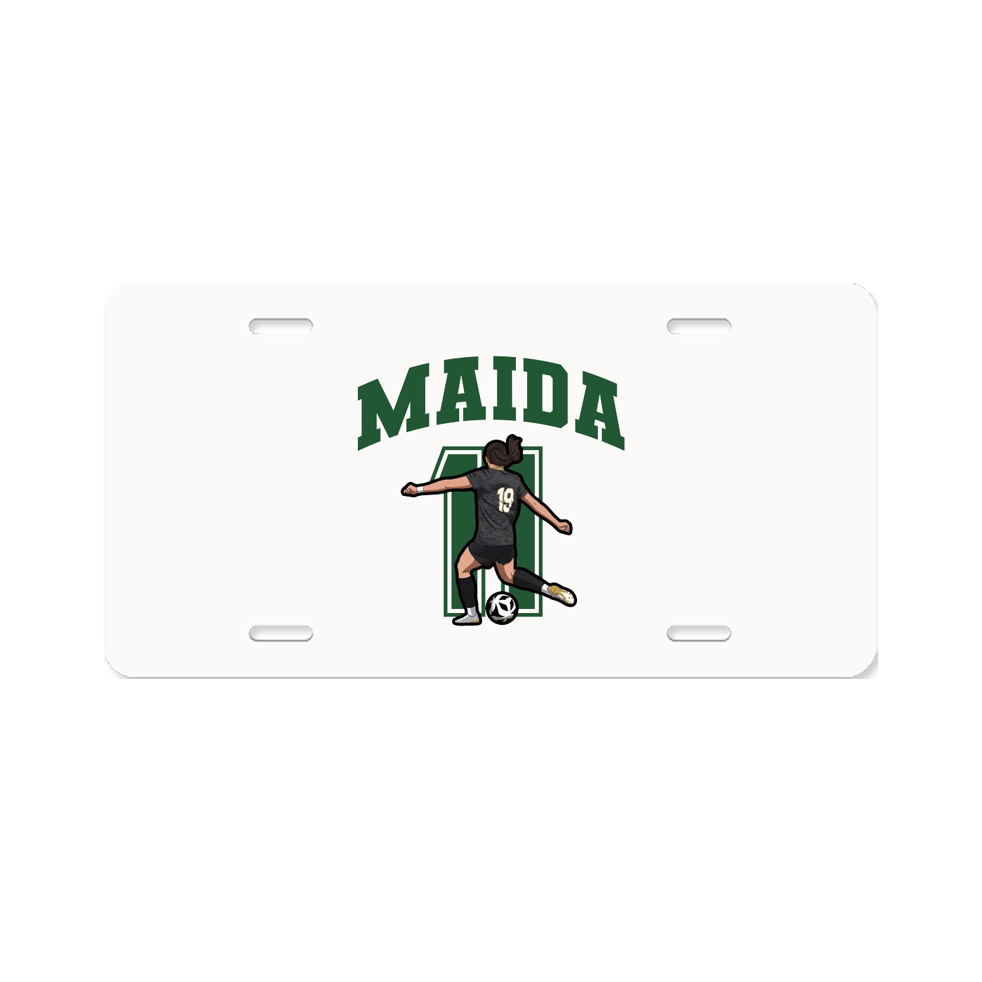 License Plate — Number in Classic