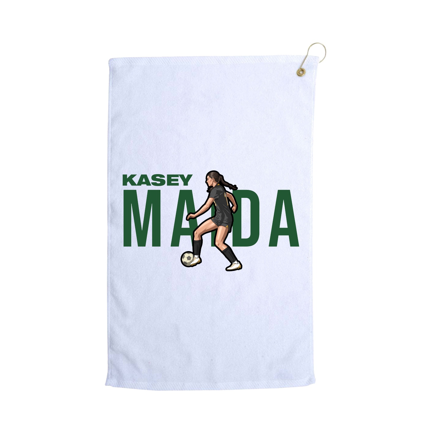 Golf Towel — Player Name in White
