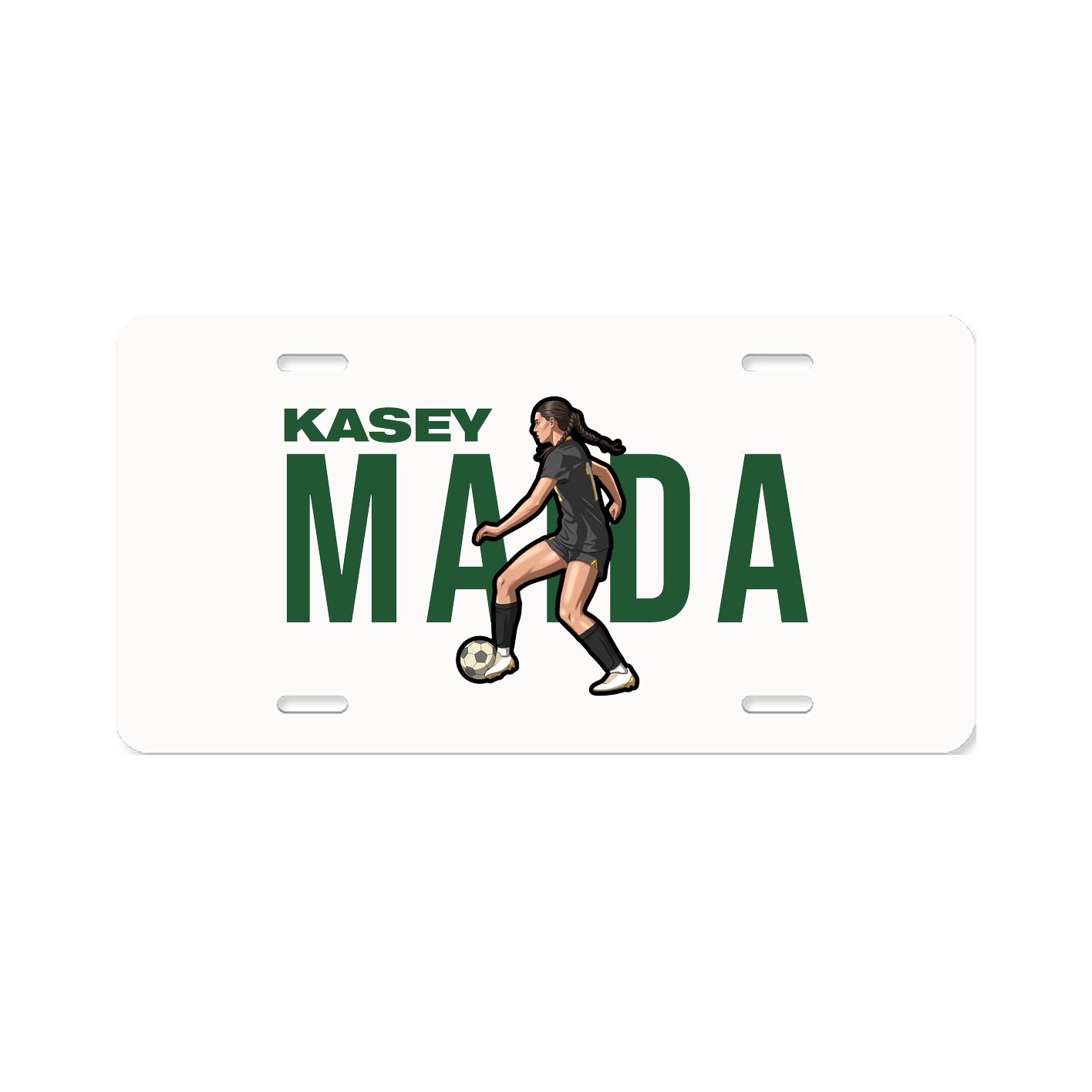 License Plate — Player Name in Classic