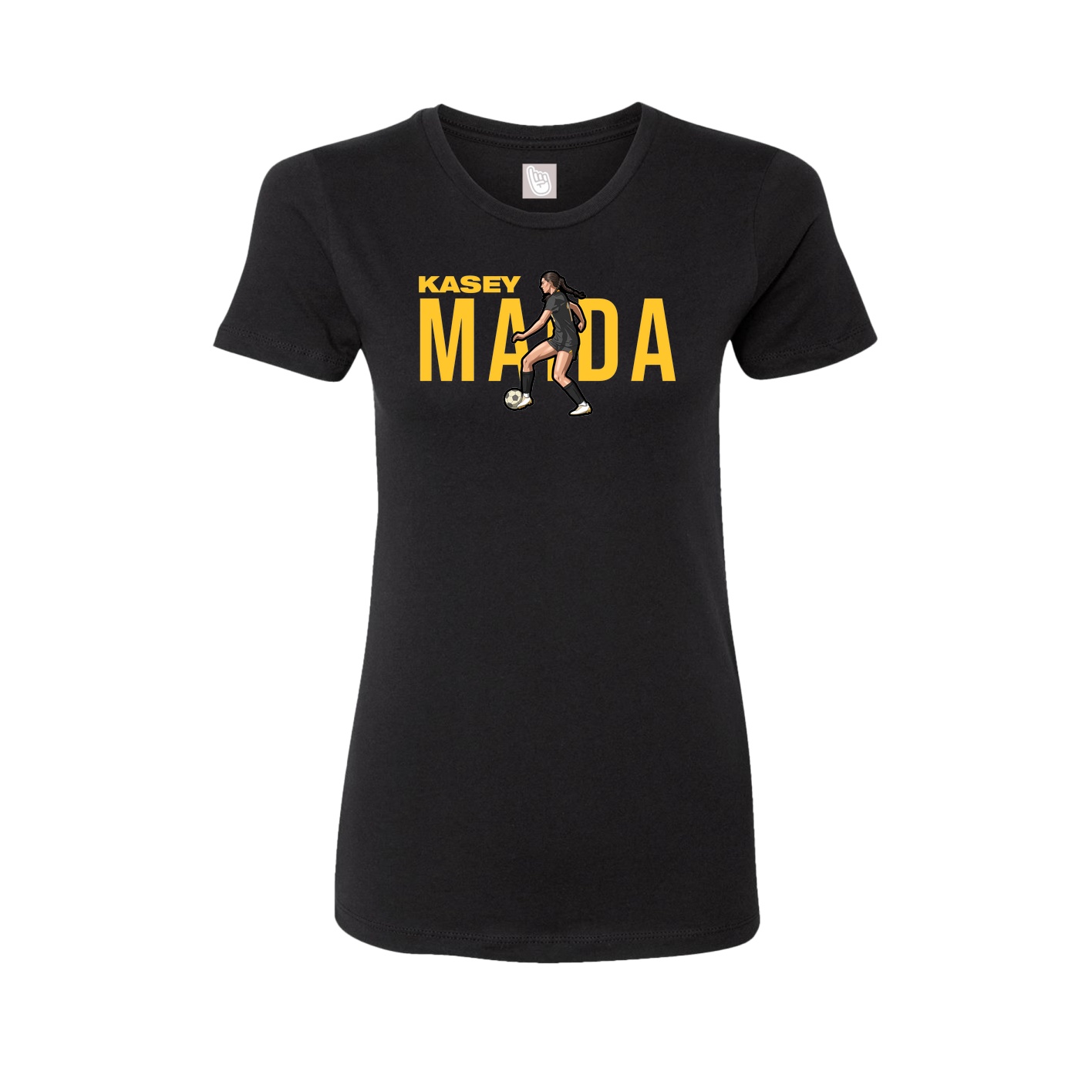 Womens Tee — Player Name in Black