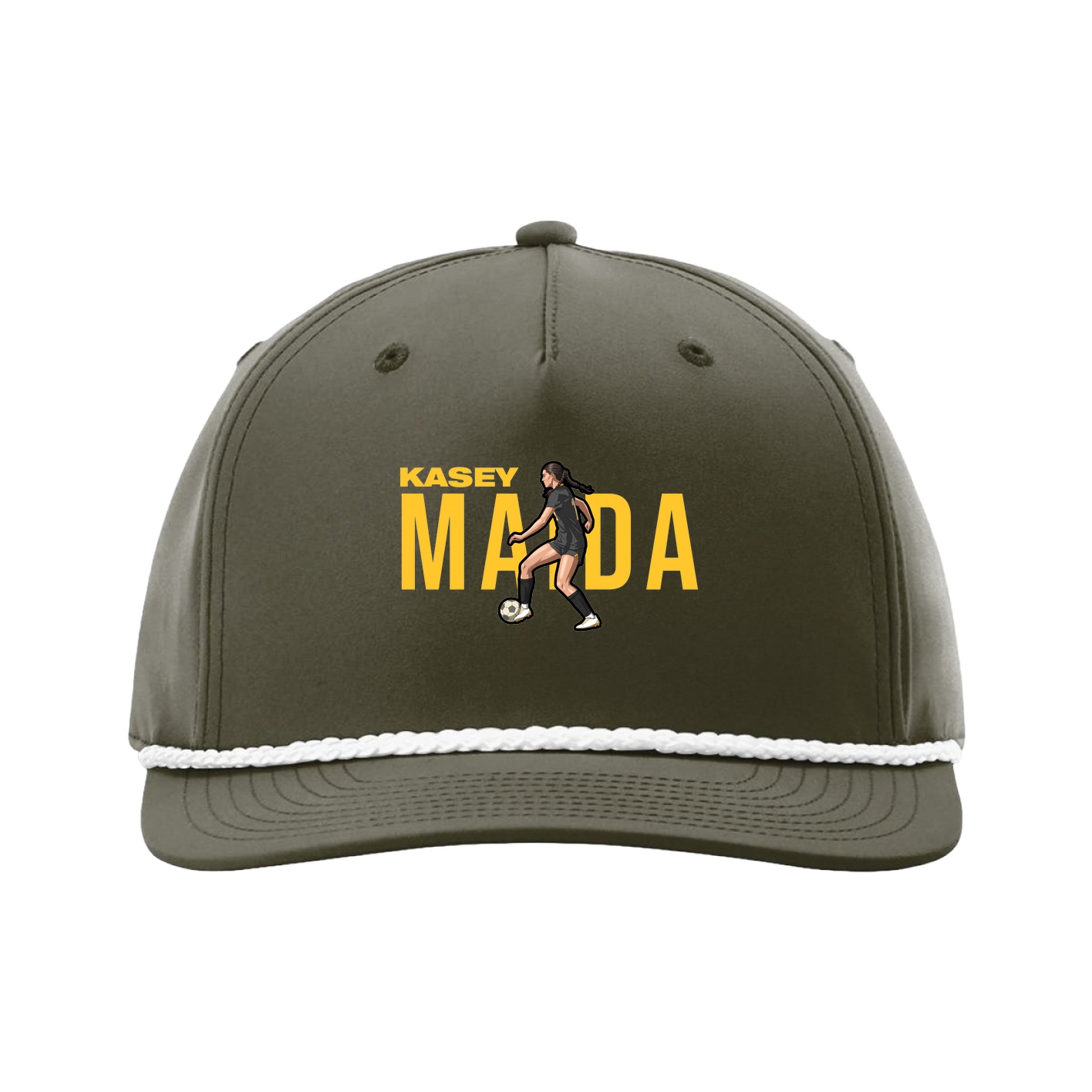 Five-Panel Classic Rope Cap — Player Name in Green