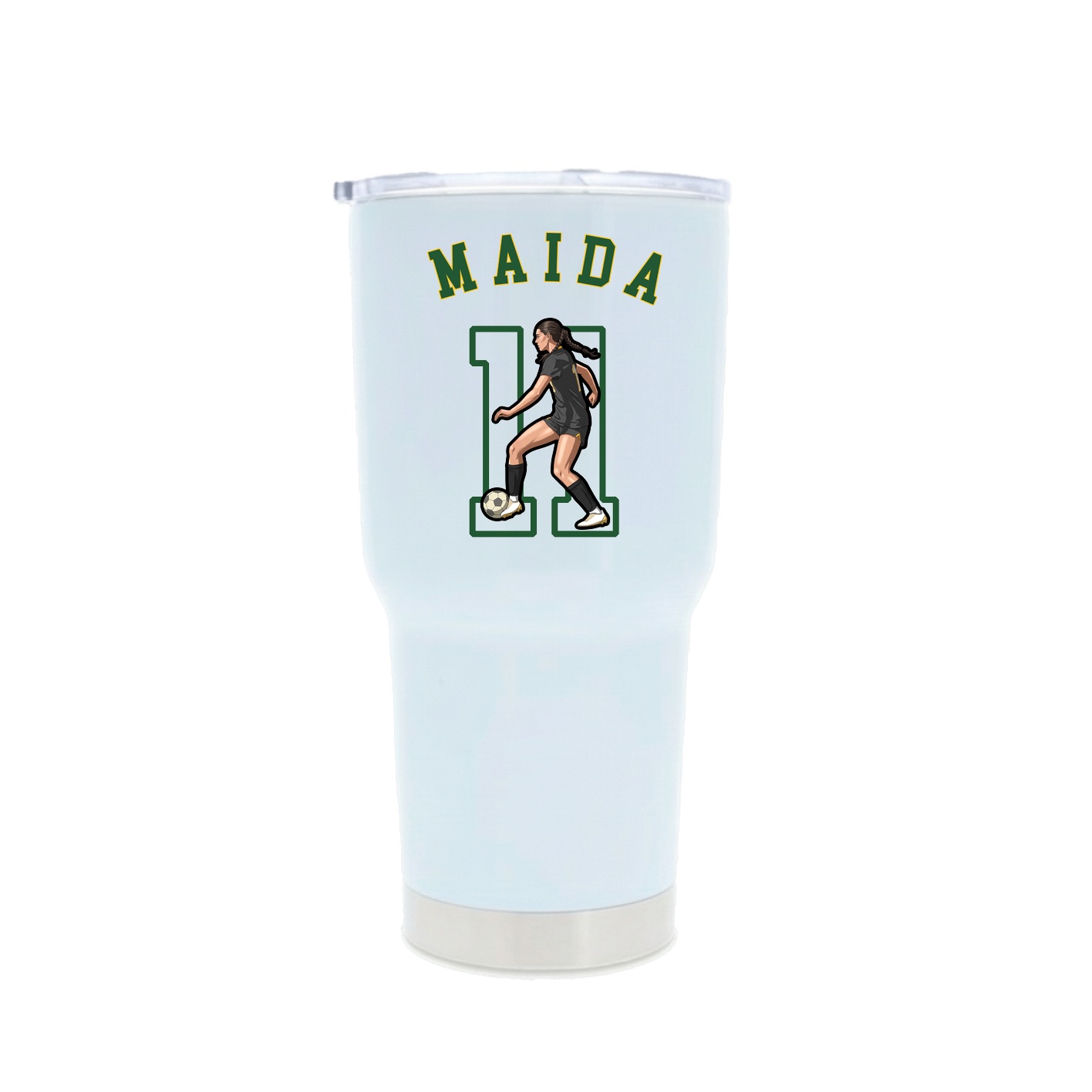30oz Stainless Steel Tumbler — Shirsey Arch in White