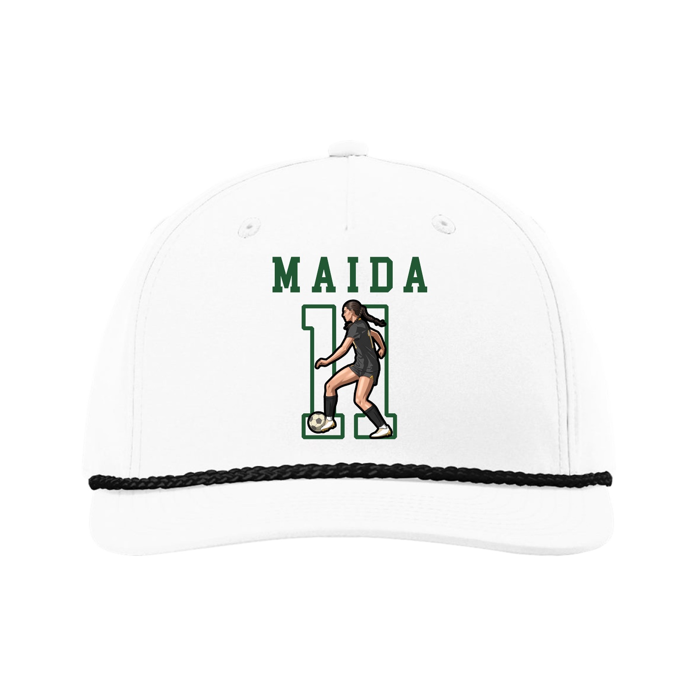 Five-Panel Classic Rope Cap — Shirsey in White