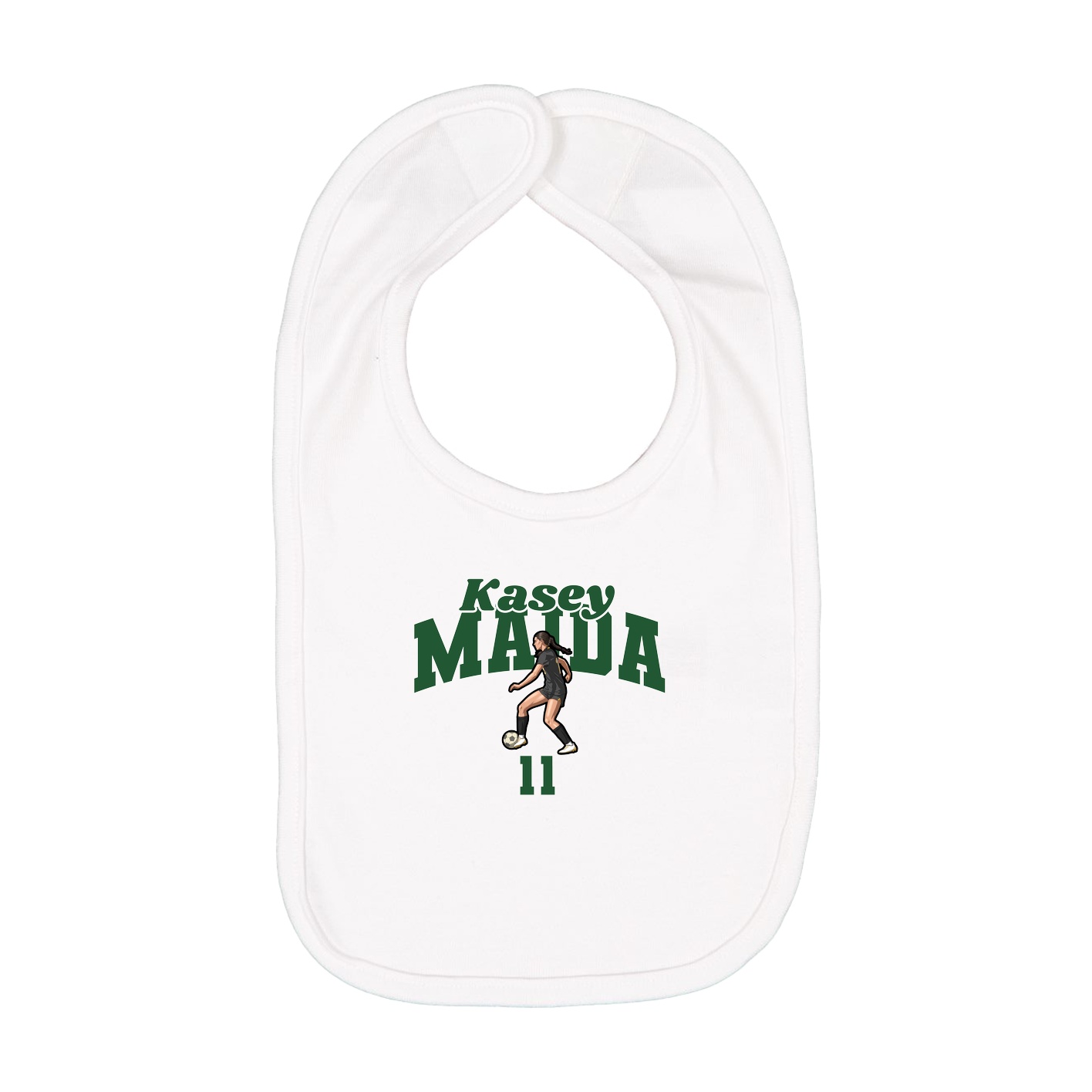 Infant Bib — Signature Arch in White