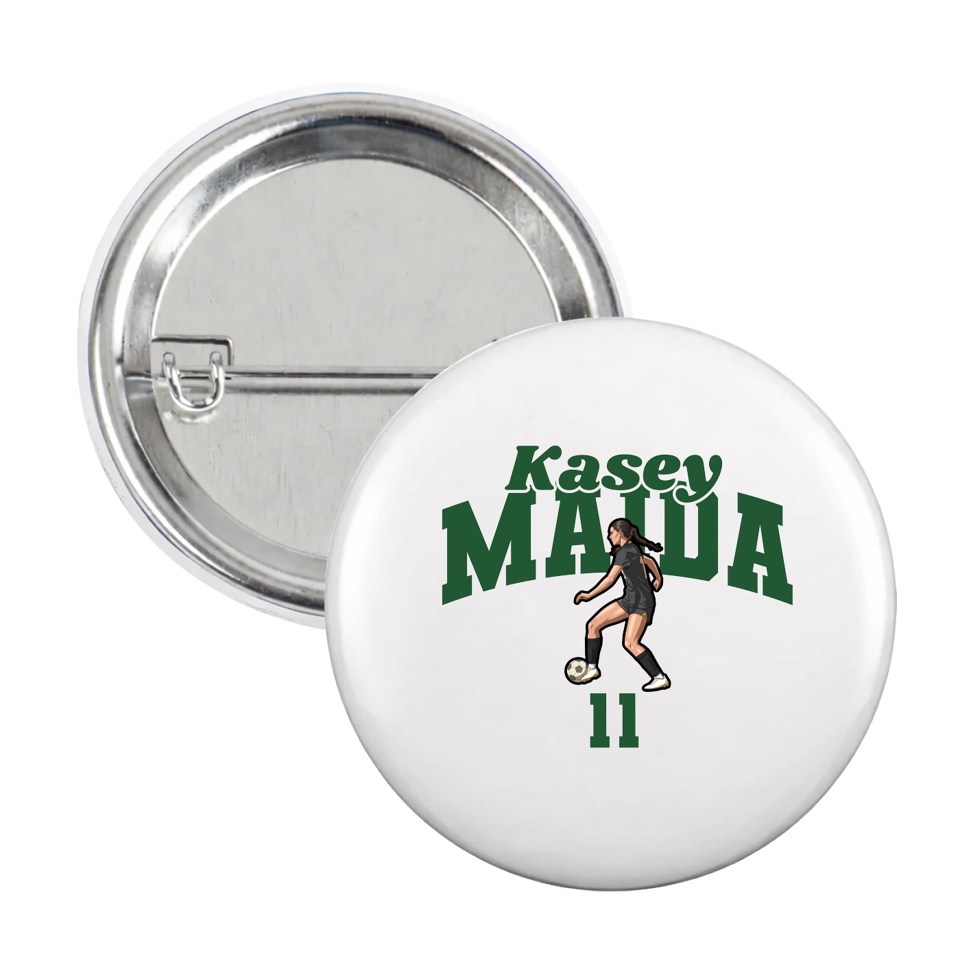 Game Day Button — Signature Arch in White