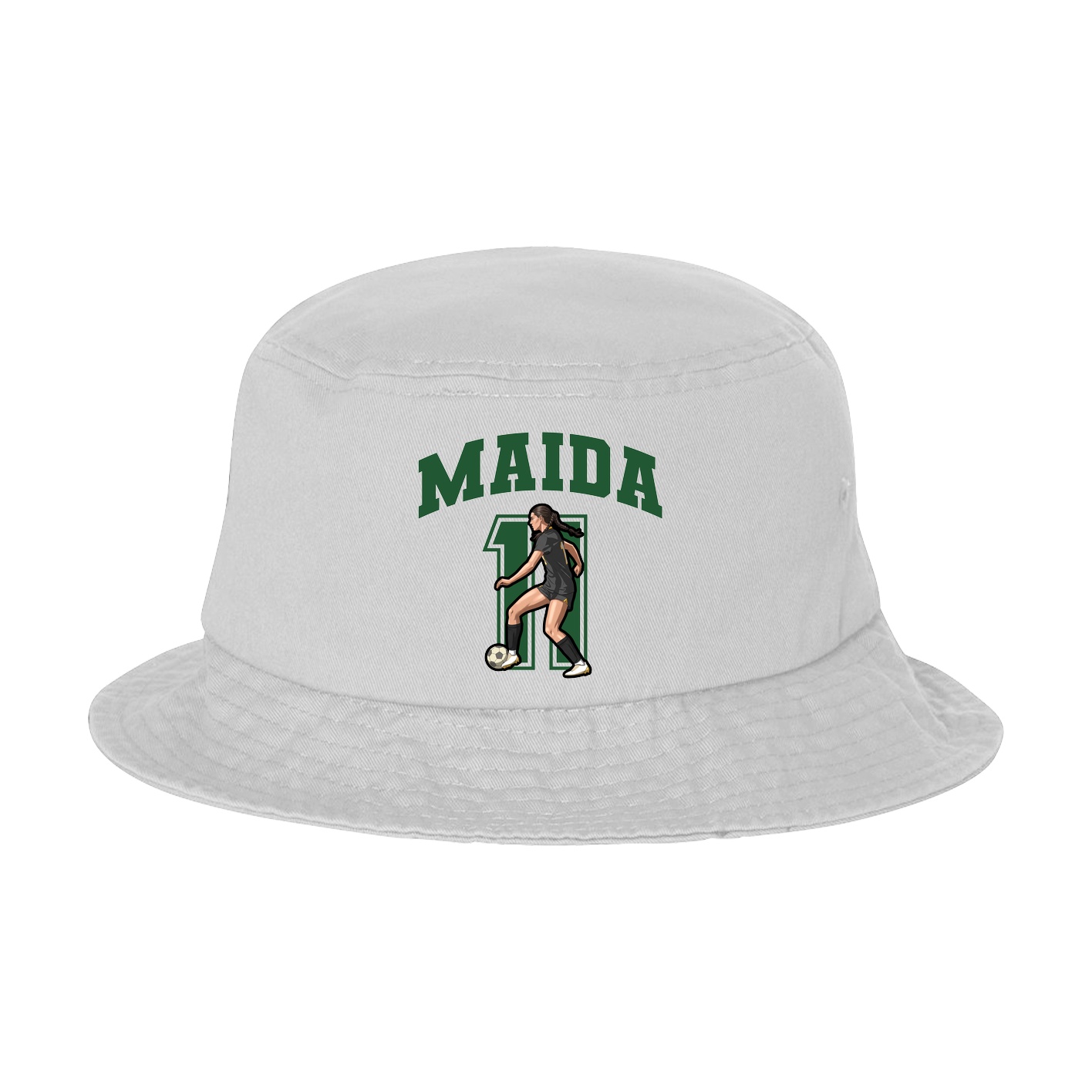 Bucket Cap — Number in White