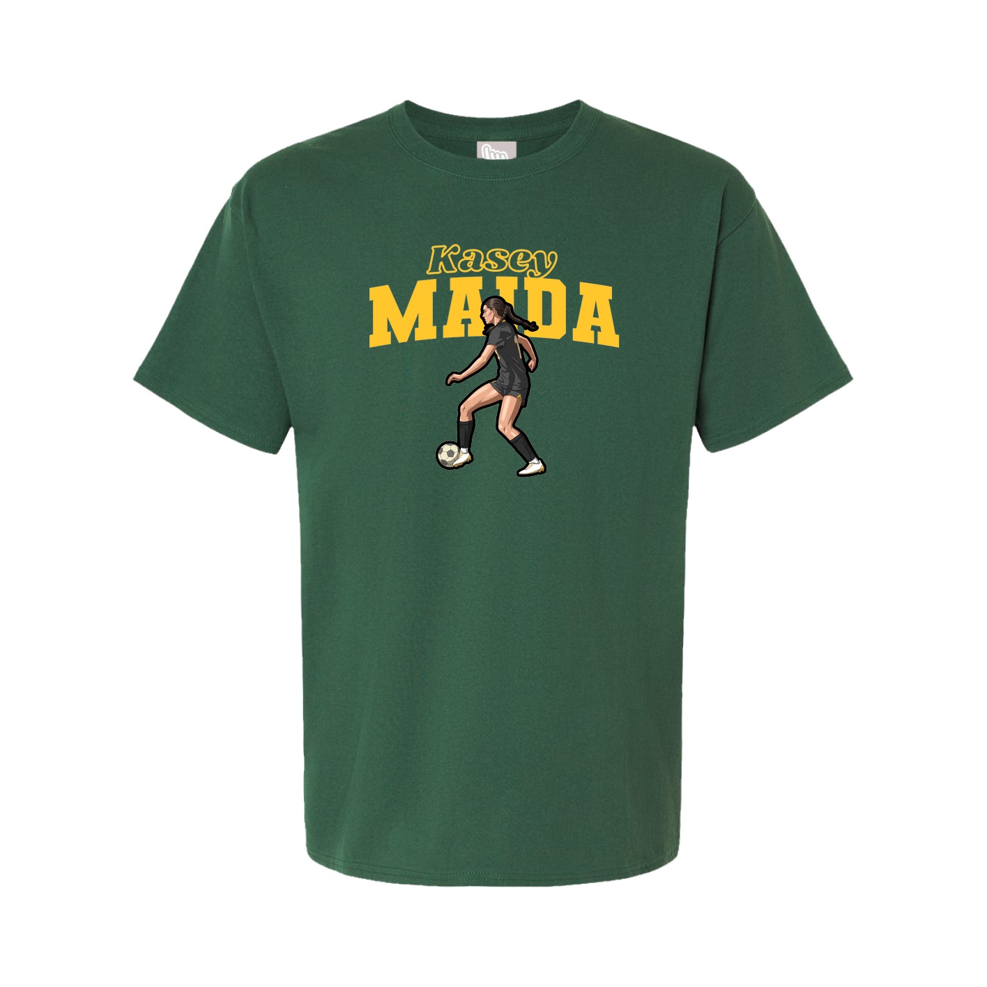 Youth Tee — Name Arch in Green