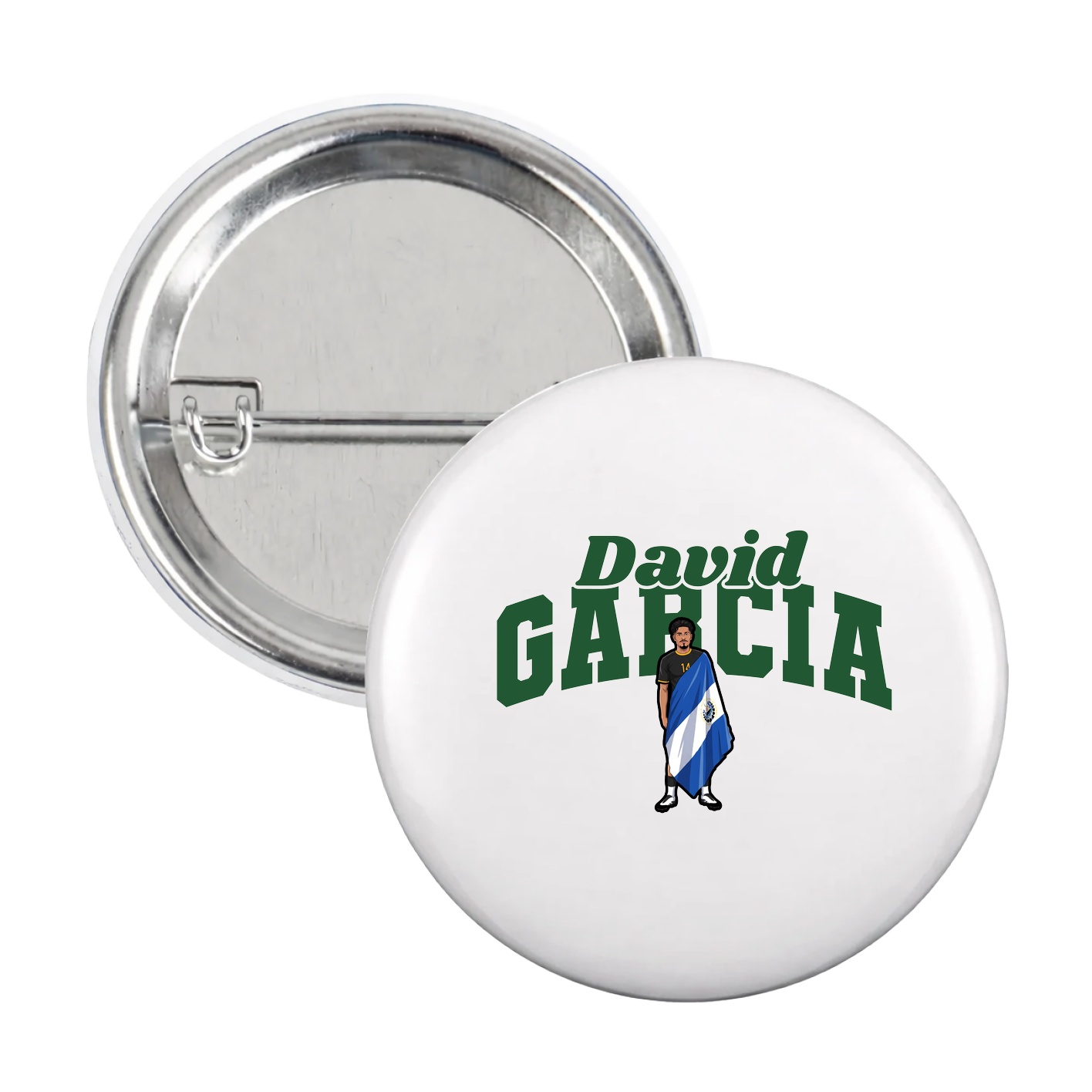 Game Day Button — Signature Arch in White