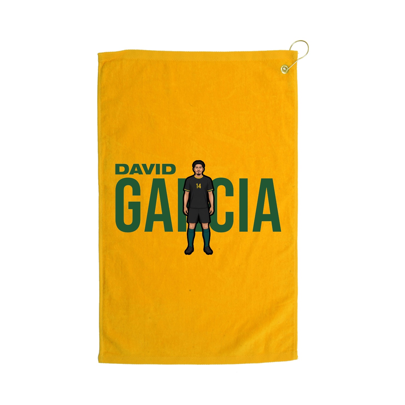 Golf Towel — Player Name in Gold