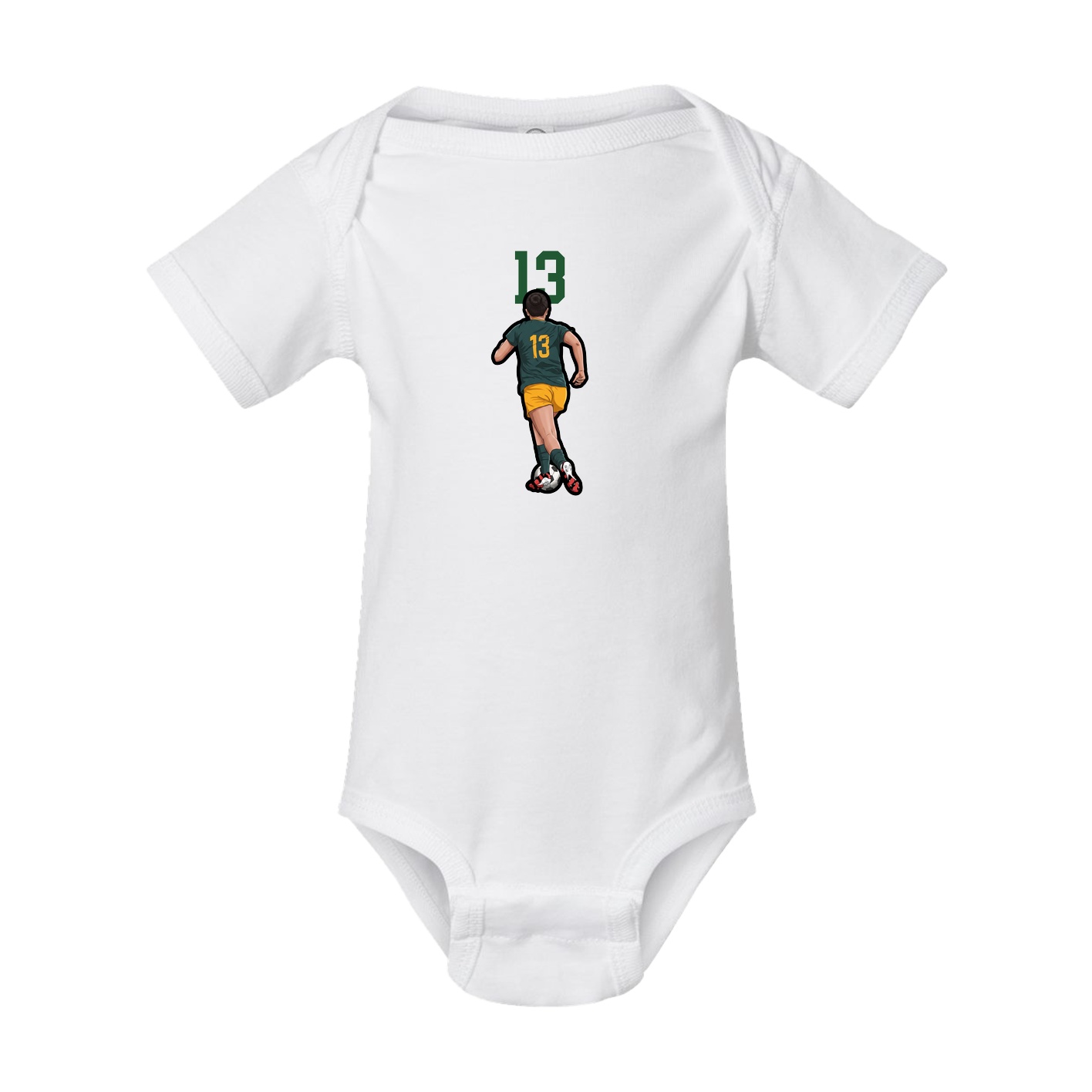 Baby Onesie — Number Top in White