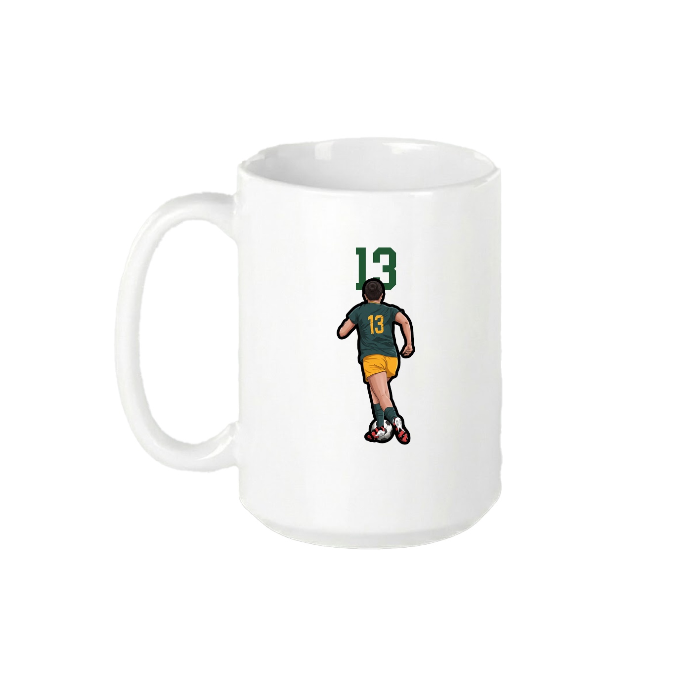 15oz Coffee Mug — Number Top in White