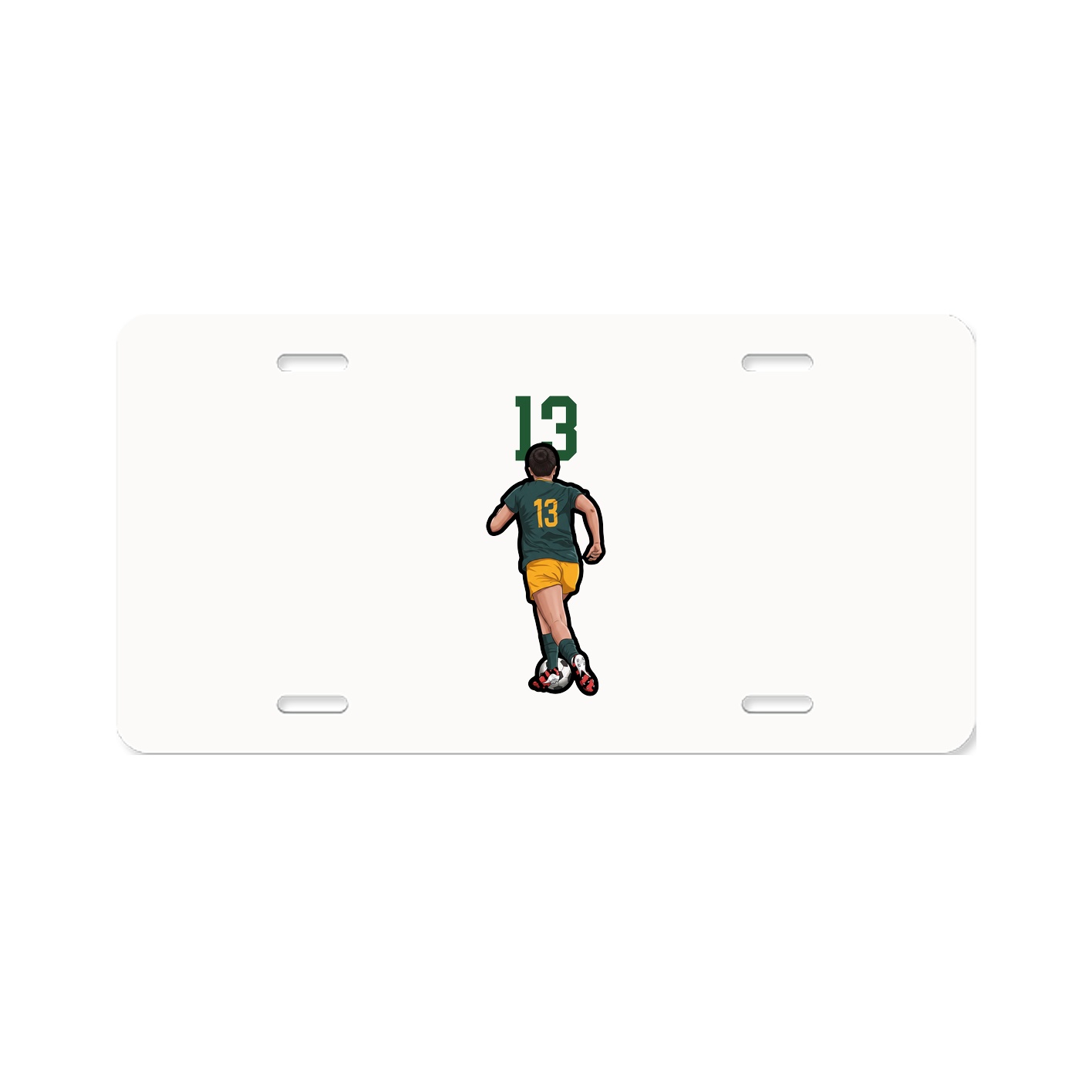 License Plate — Number Top in Classic