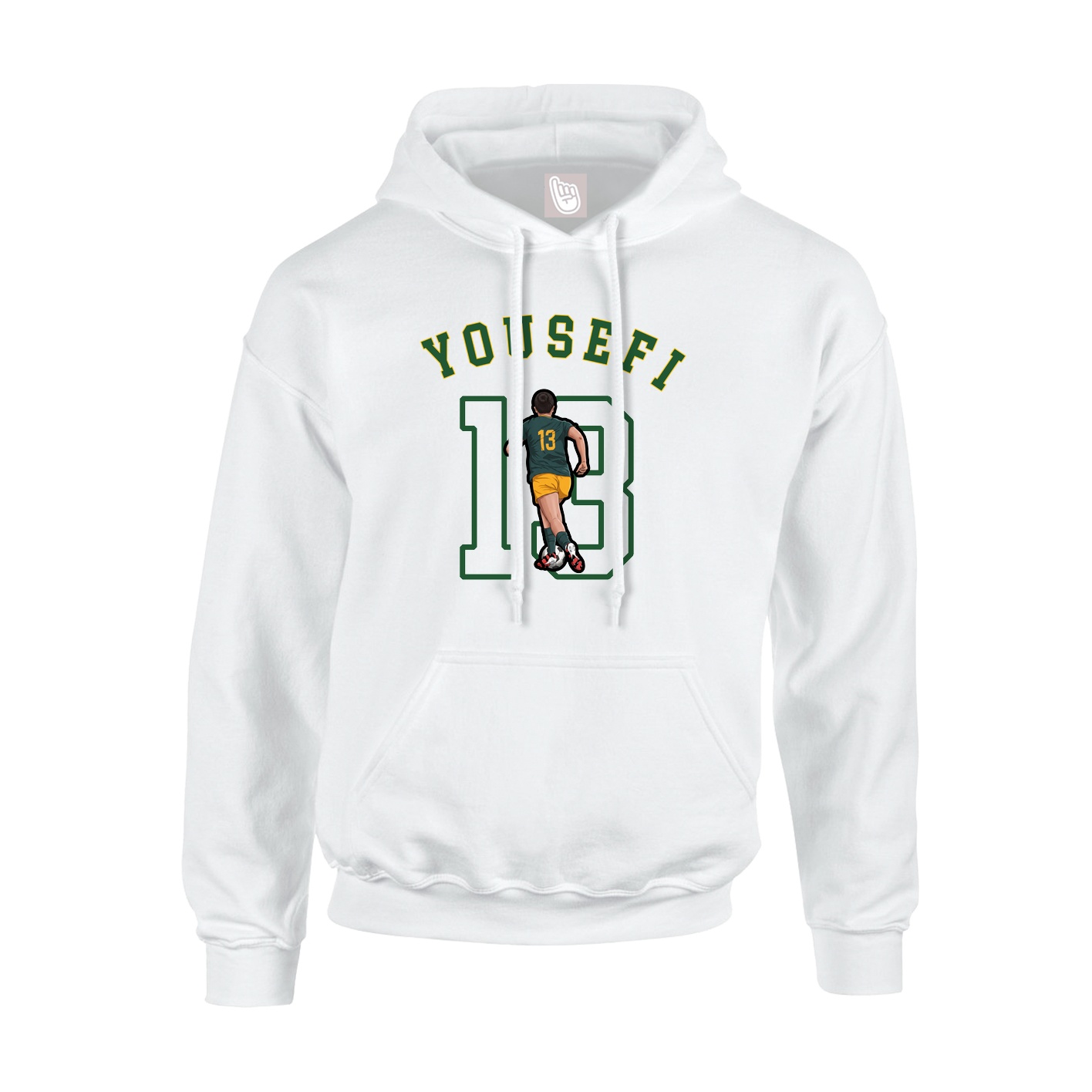 Youth Hoodie — Shirsey Arch in White