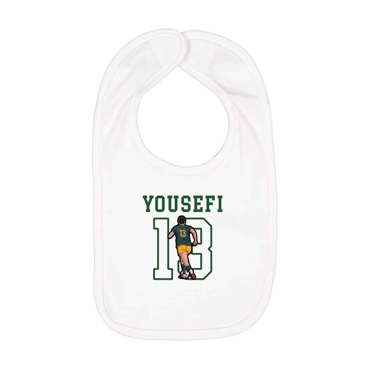Infant Bib — Shirsey in White