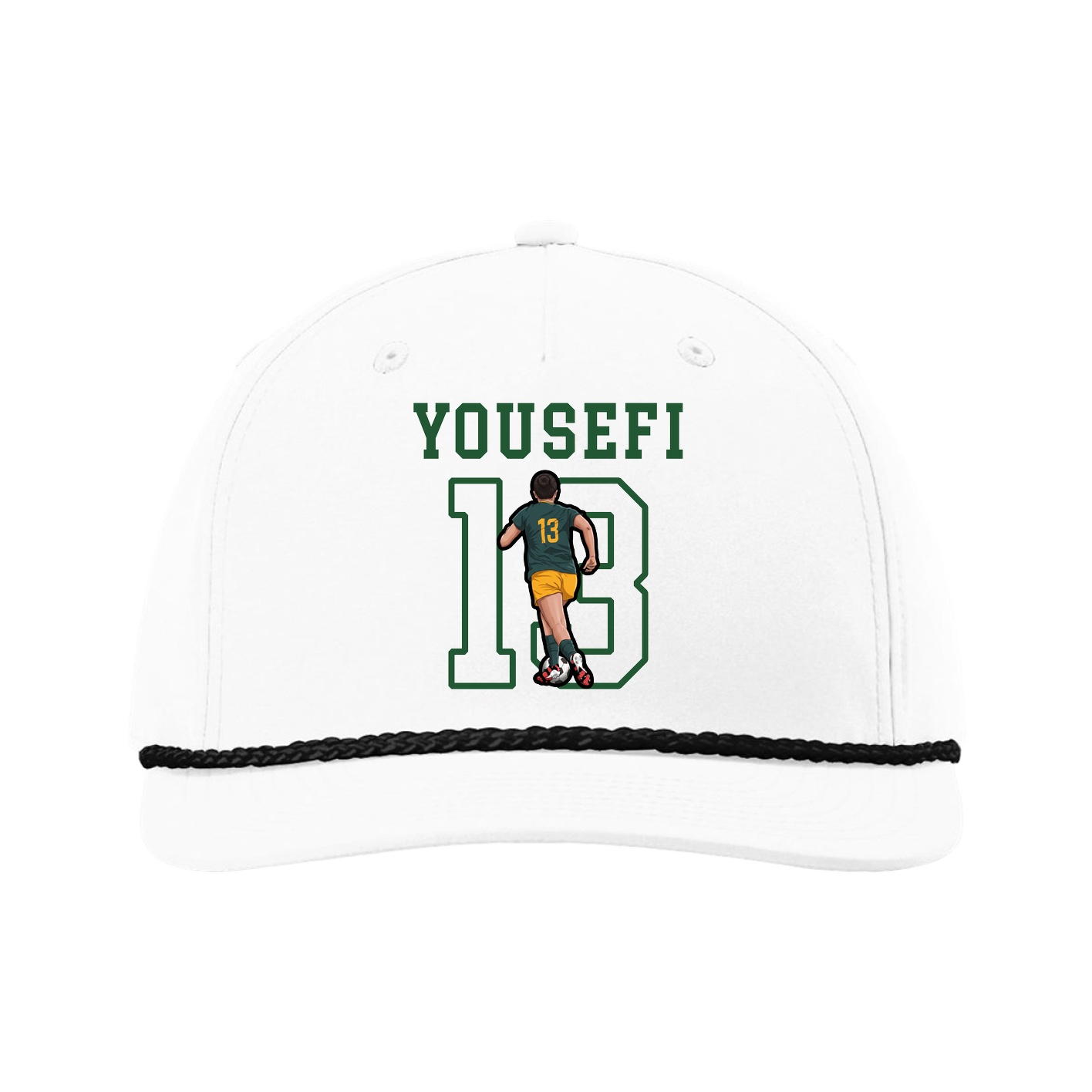 Five-Panel Classic Rope Cap — Shirsey in White