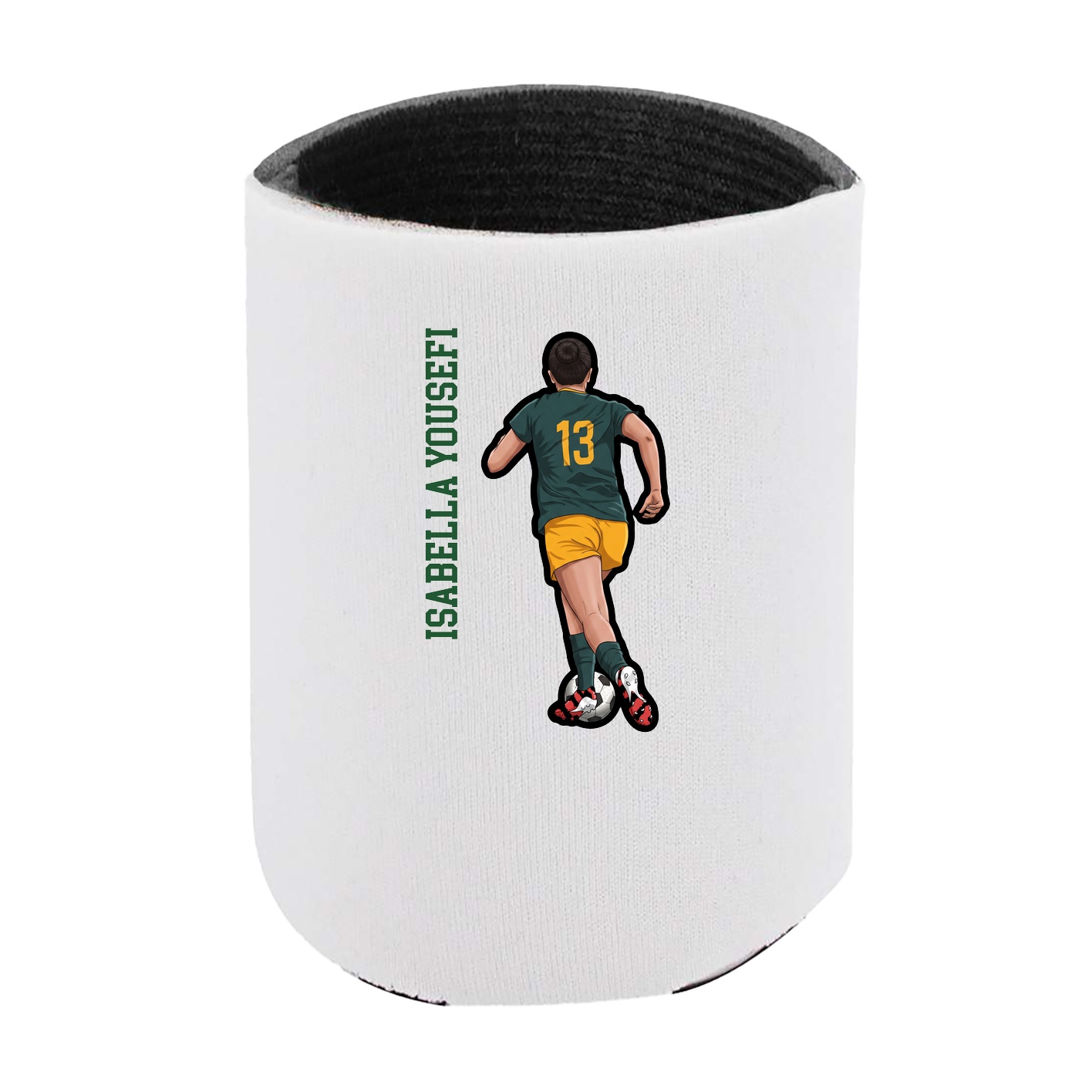 Can Holder — Name Vertical in White