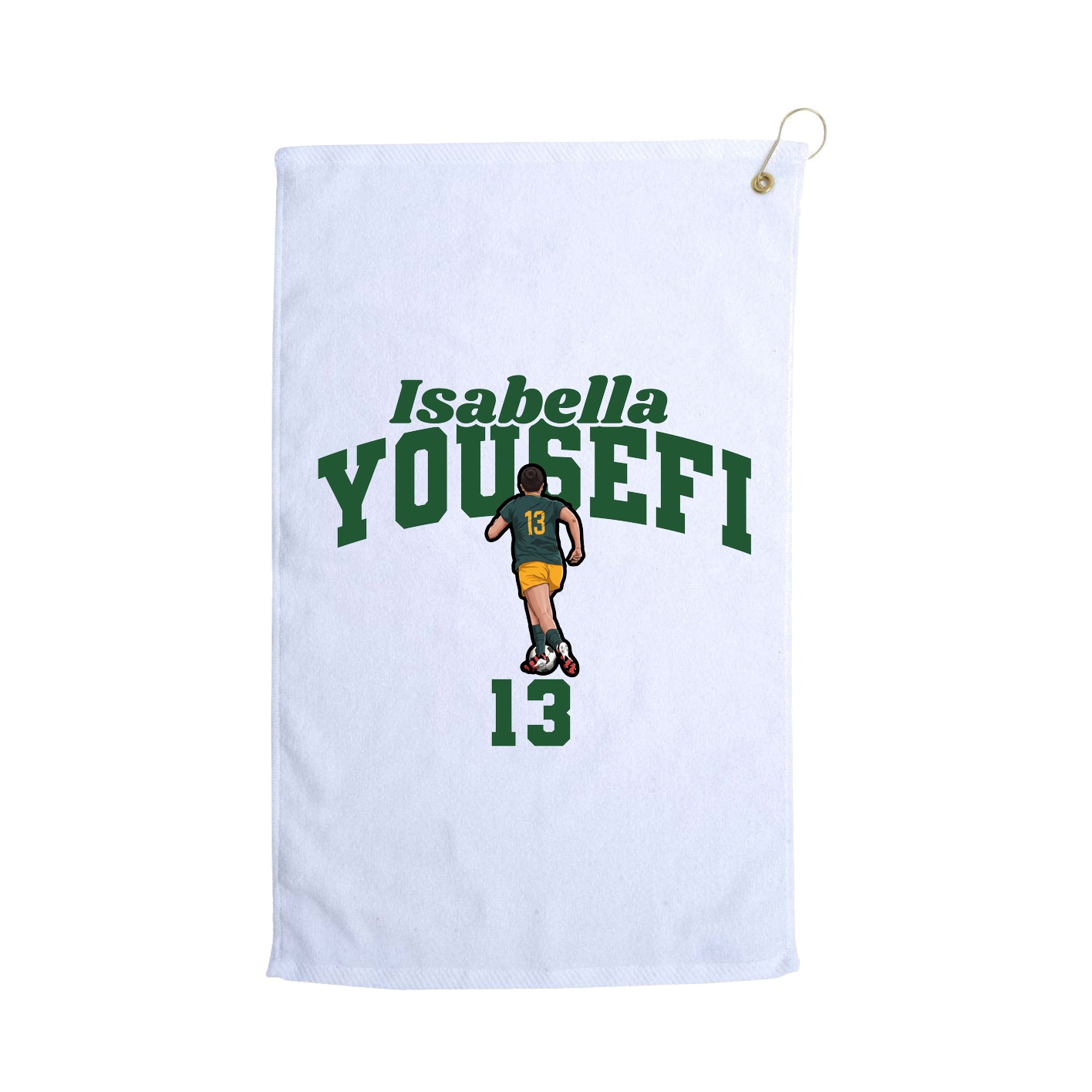 Golf Towel — Signature Arch in White