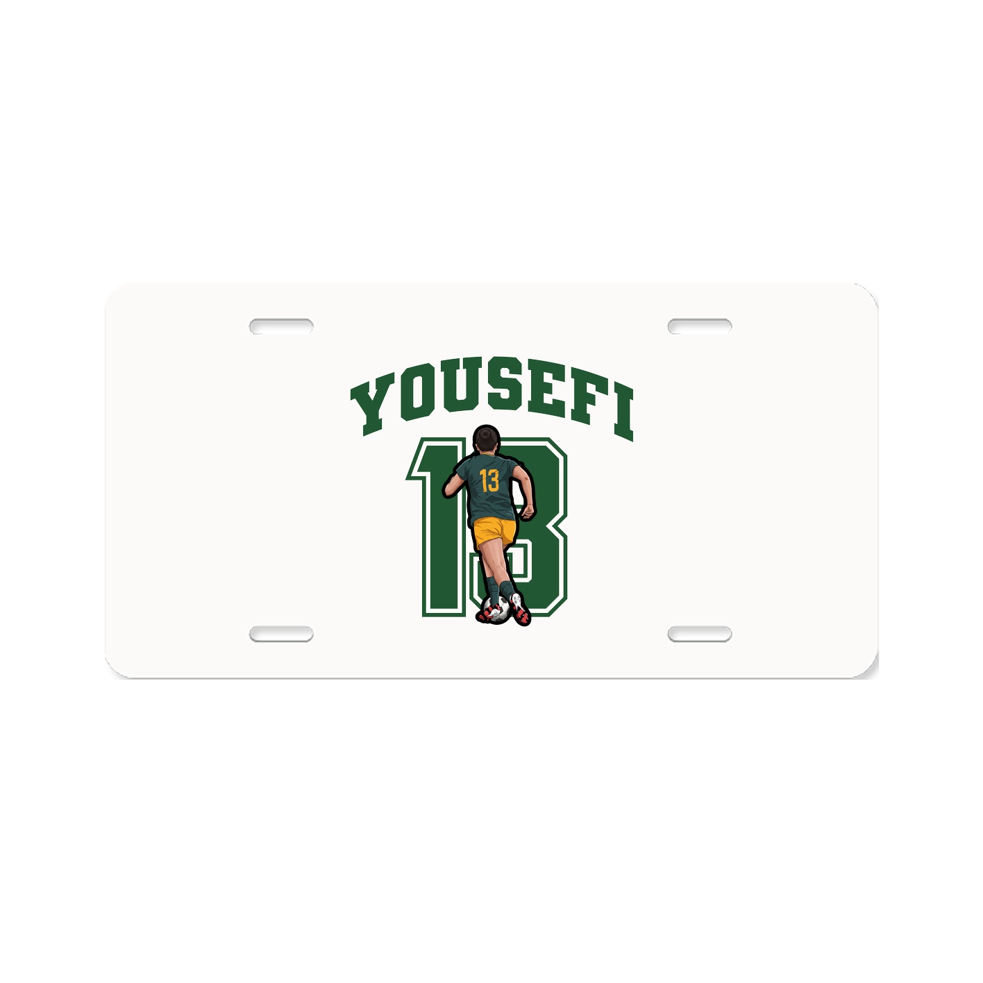 License Plate — Number in Classic