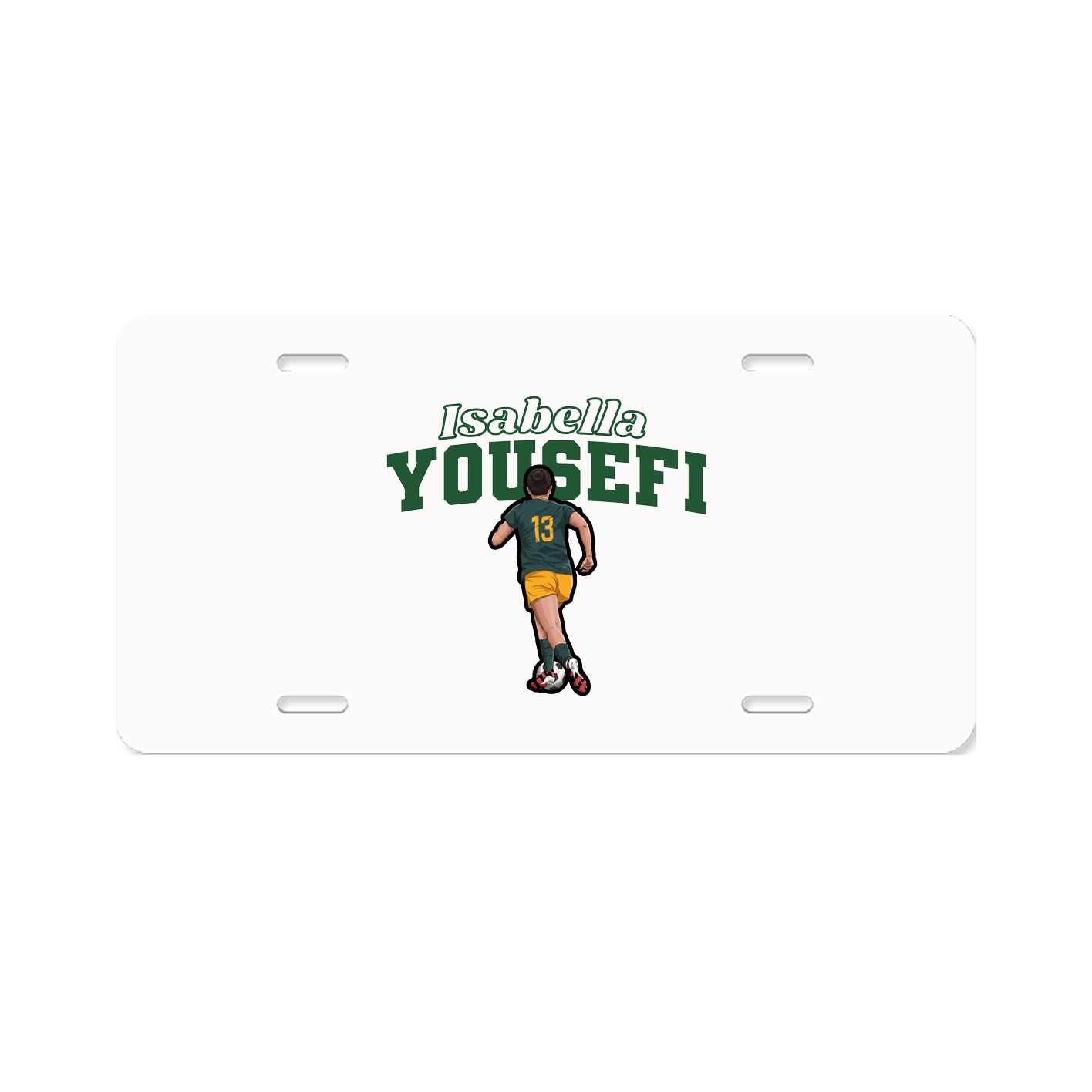 License Plate — Name Arch in Classic