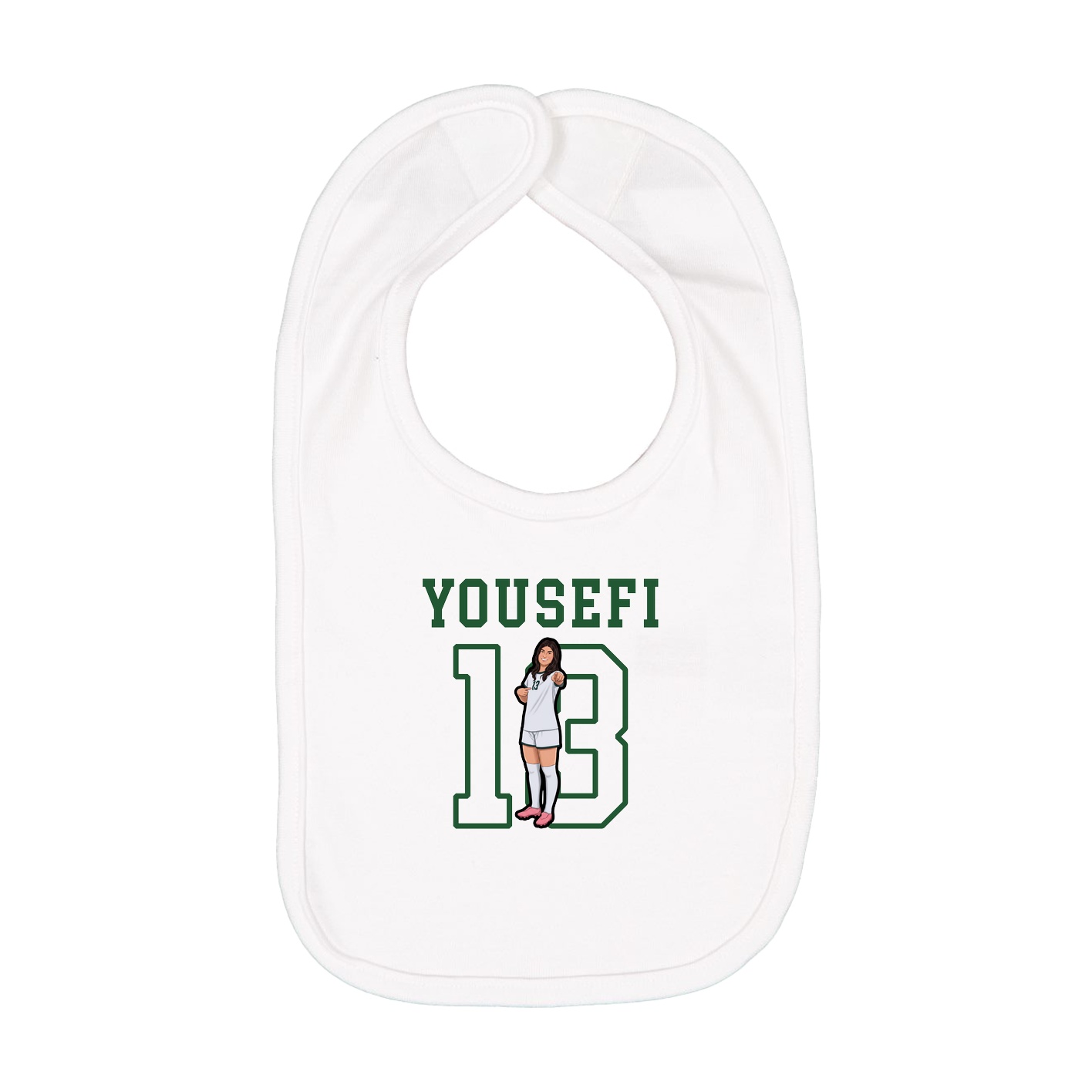 Infant Bib — Shirsey in White