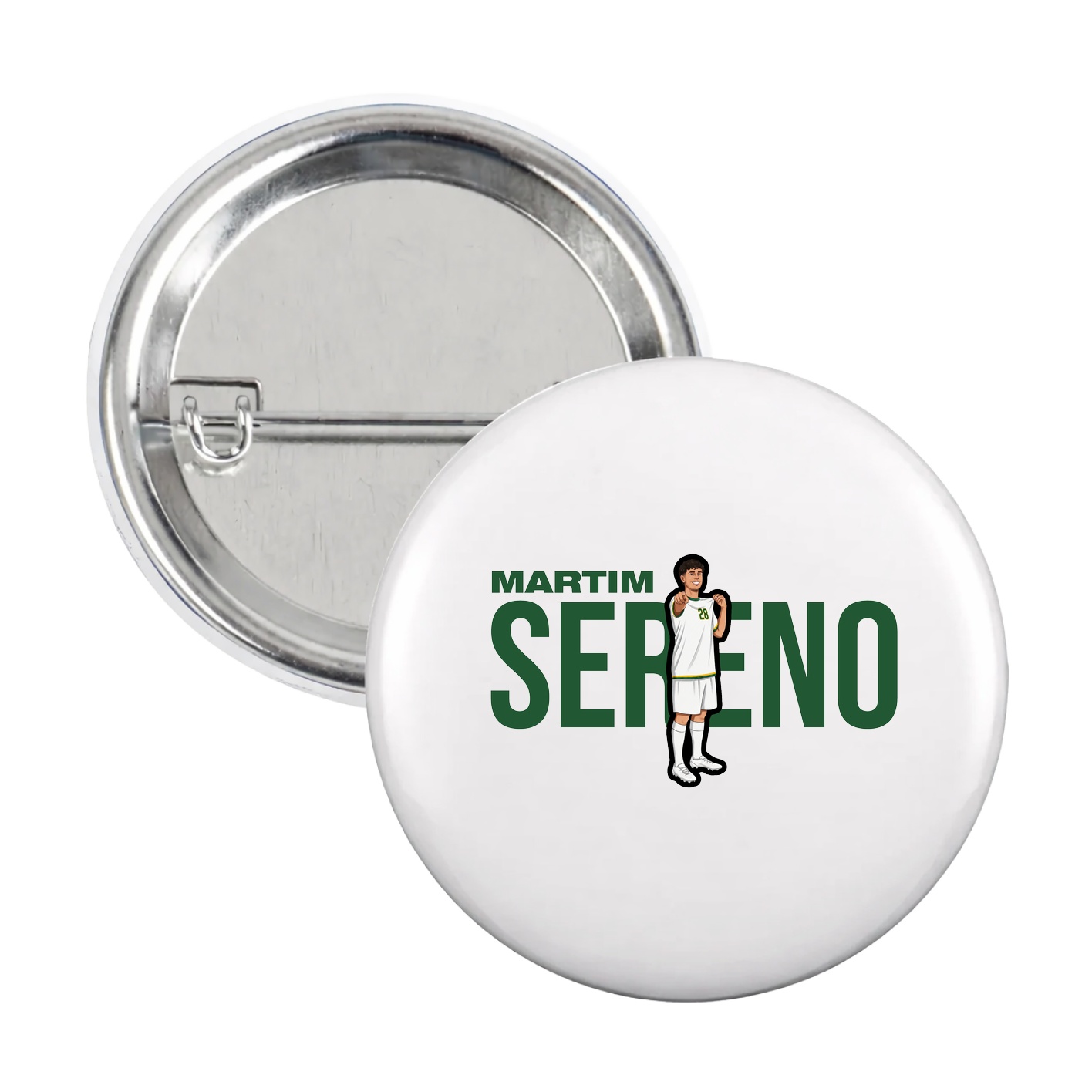 Game Day Button — Player Name in White