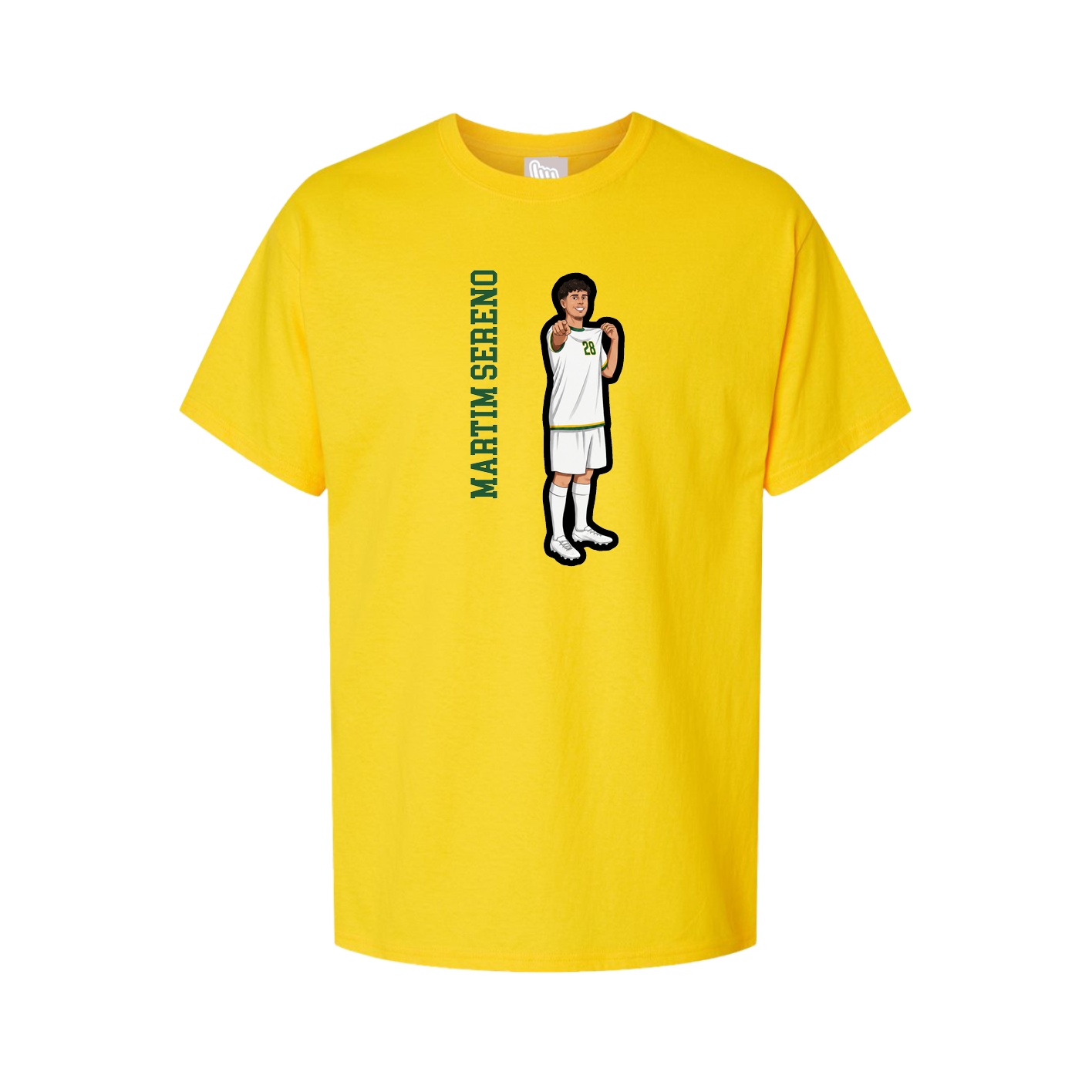 Tee — Name Vertical in Gold