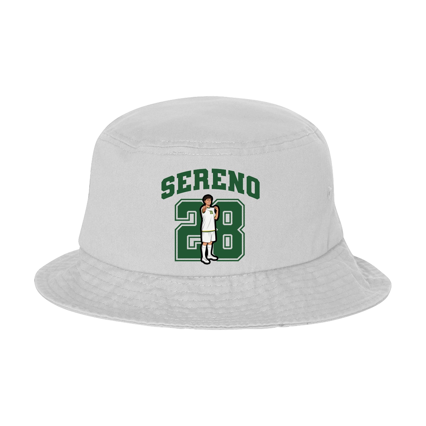 Bucket Cap — Number in White