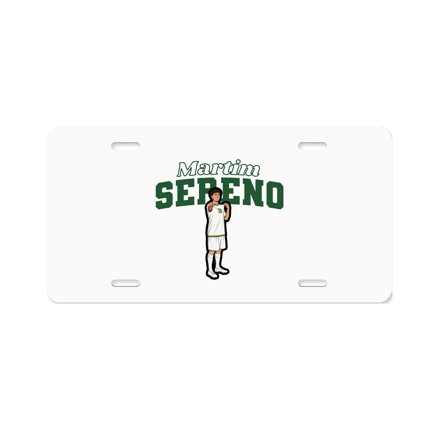 License Plate — Name Arch in Classic
