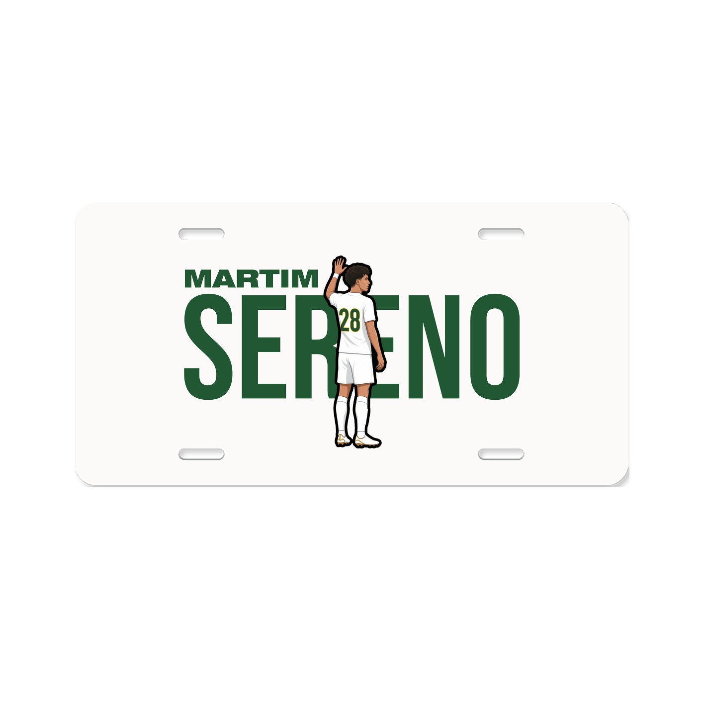 License Plate — Player Name in Classic