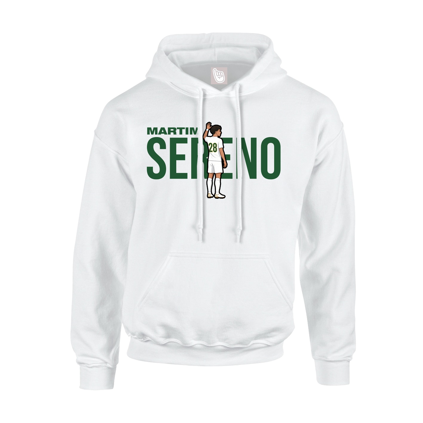 Hoodie — Player Name in White