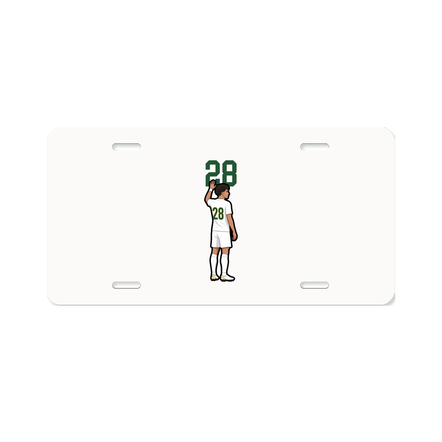 License Plate — Number Top in Classic