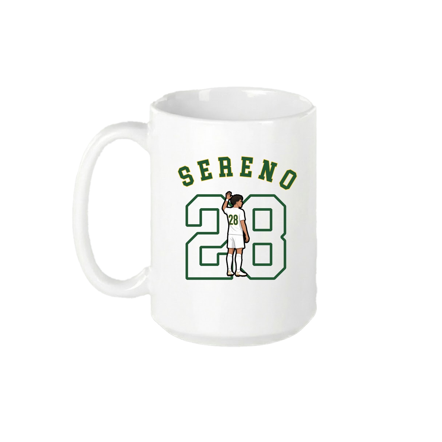 15oz Coffee Mug — Shirsey Arch in White