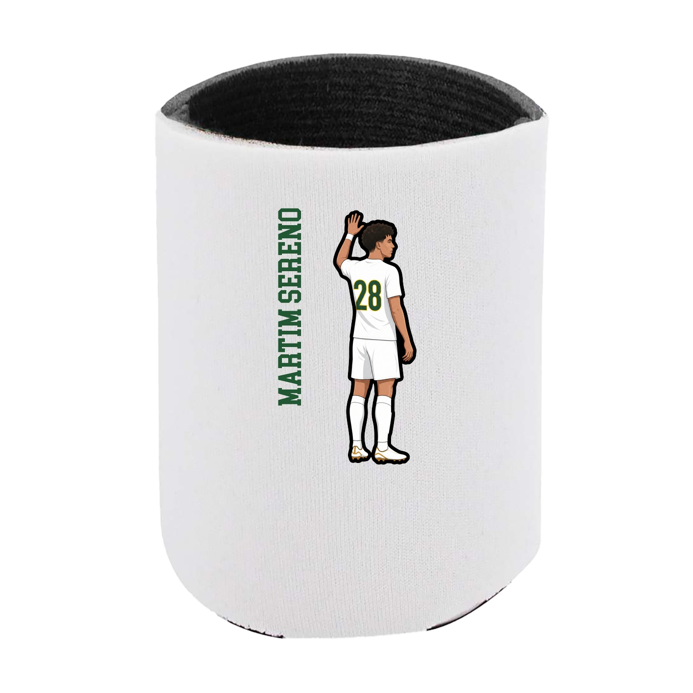 Can Holder — Name Vertical in White
