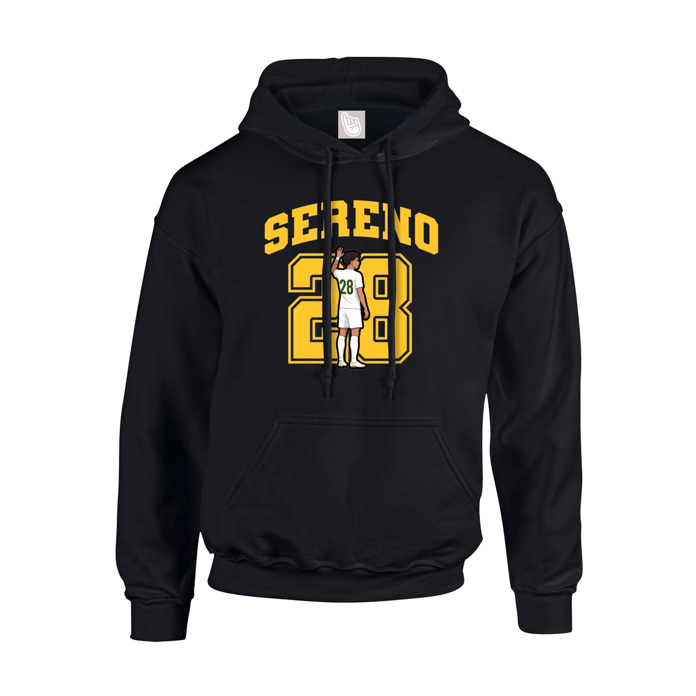 Hoodie — Number in Black