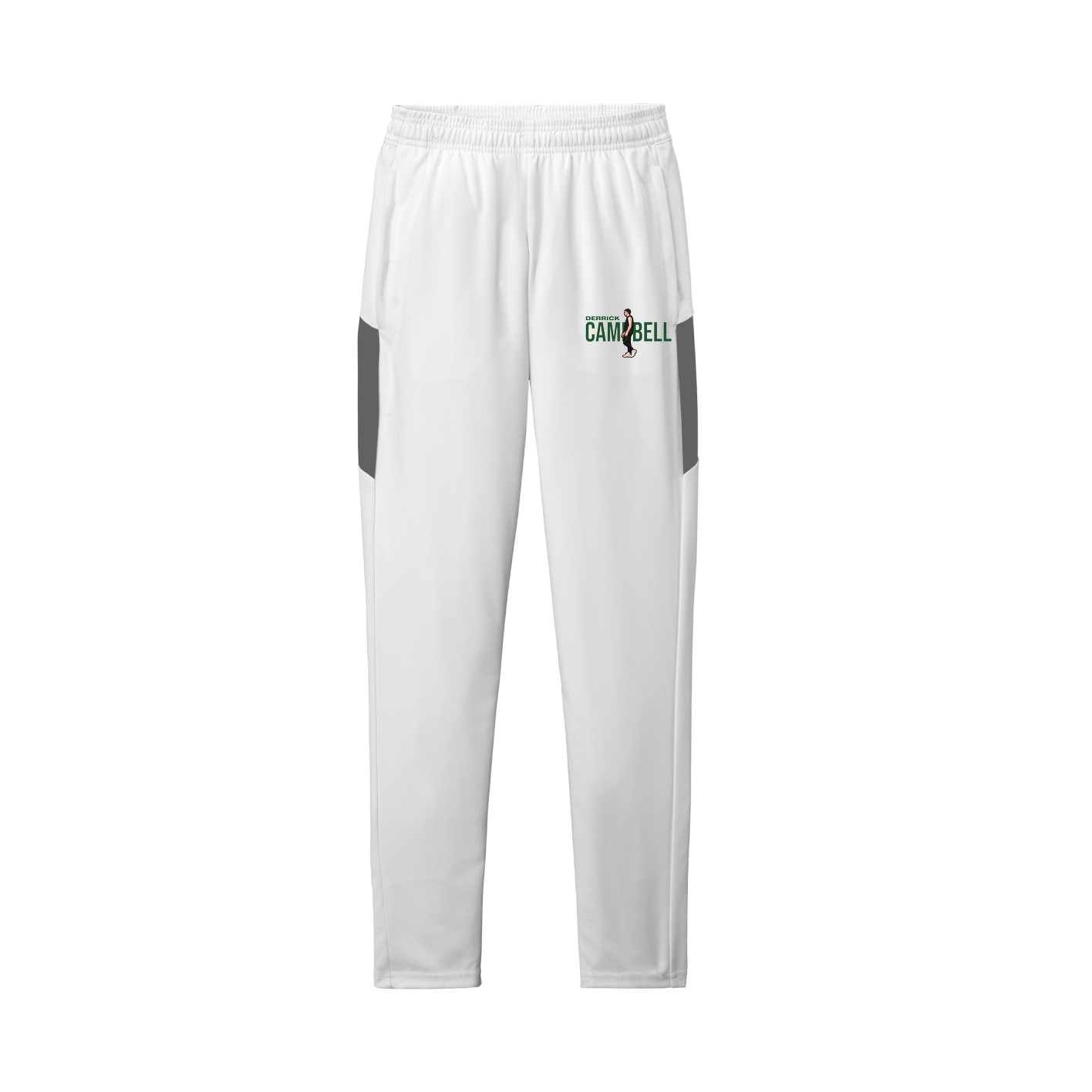 Team Travel Pant — Player Name in White/Grey