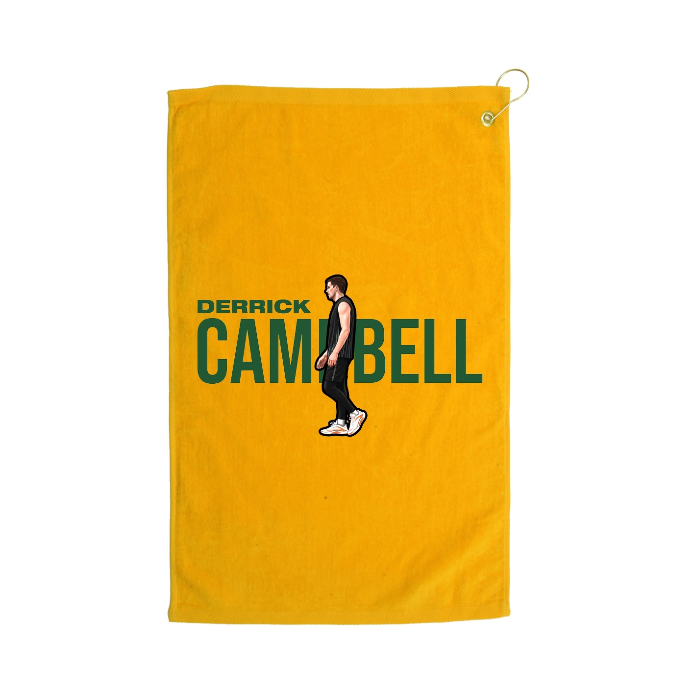 Golf Towel — Player Name in Gold