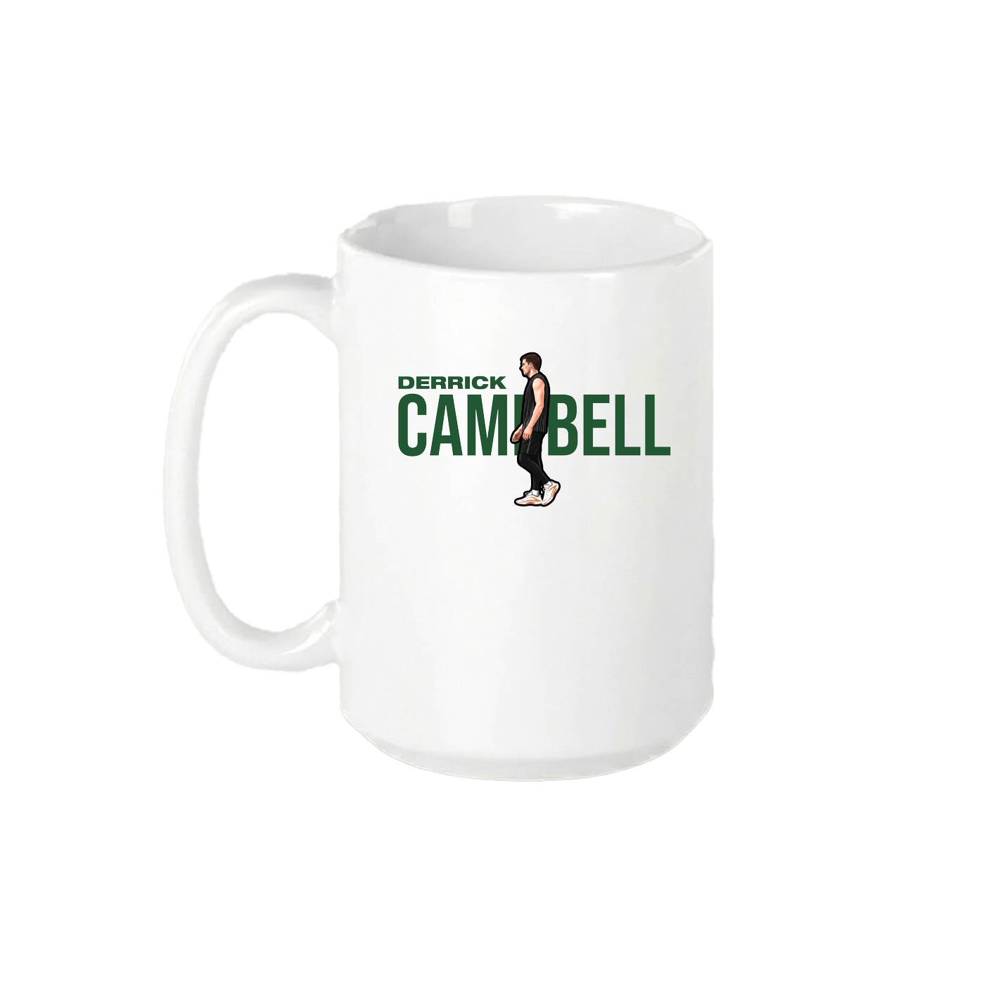 15oz Coffee Mug — Player Name in White