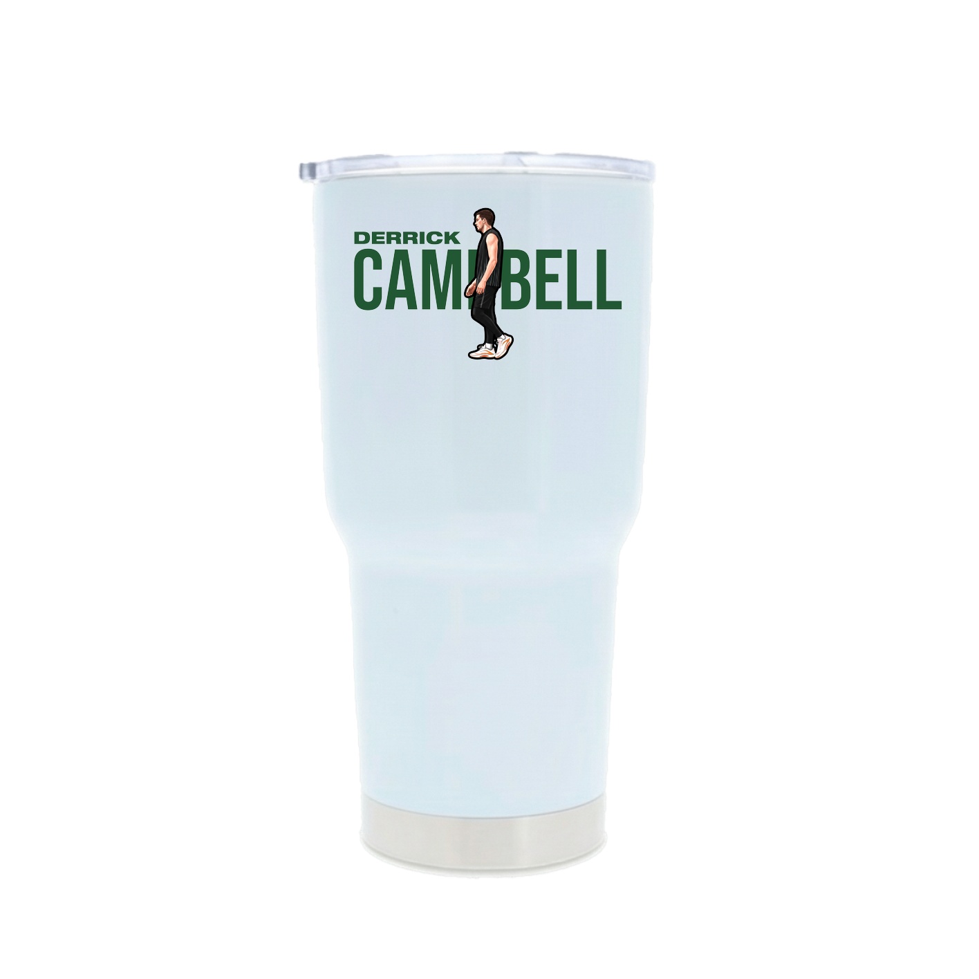 30oz Stainless Steel Tumbler — Player Name in White