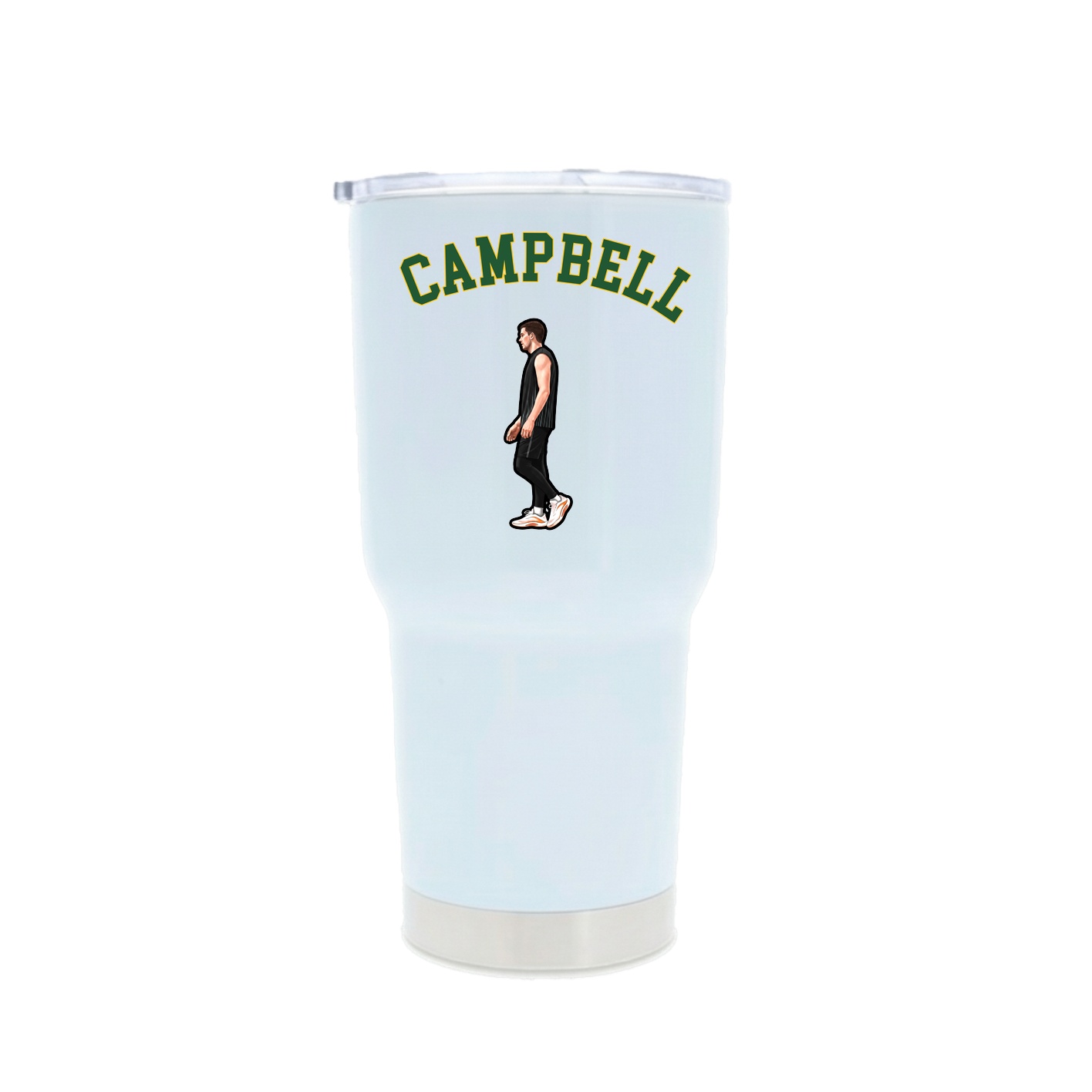 30oz Stainless Steel Tumbler — Shirsey Arch in White