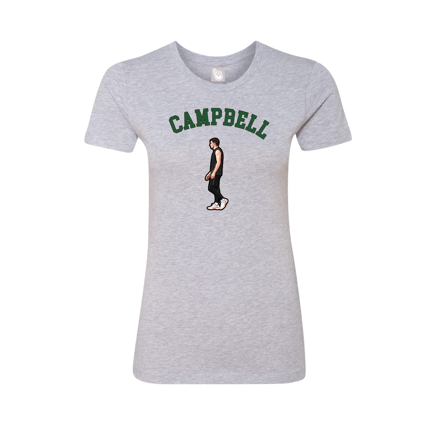 Fitted Women's Tee — Shirsey Arch in Grey