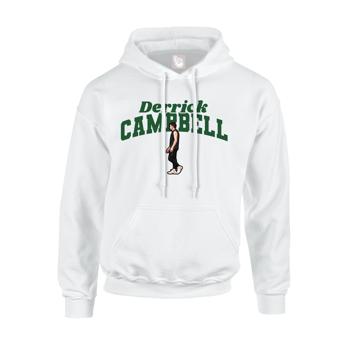 Hoodie — Signature Arch in White