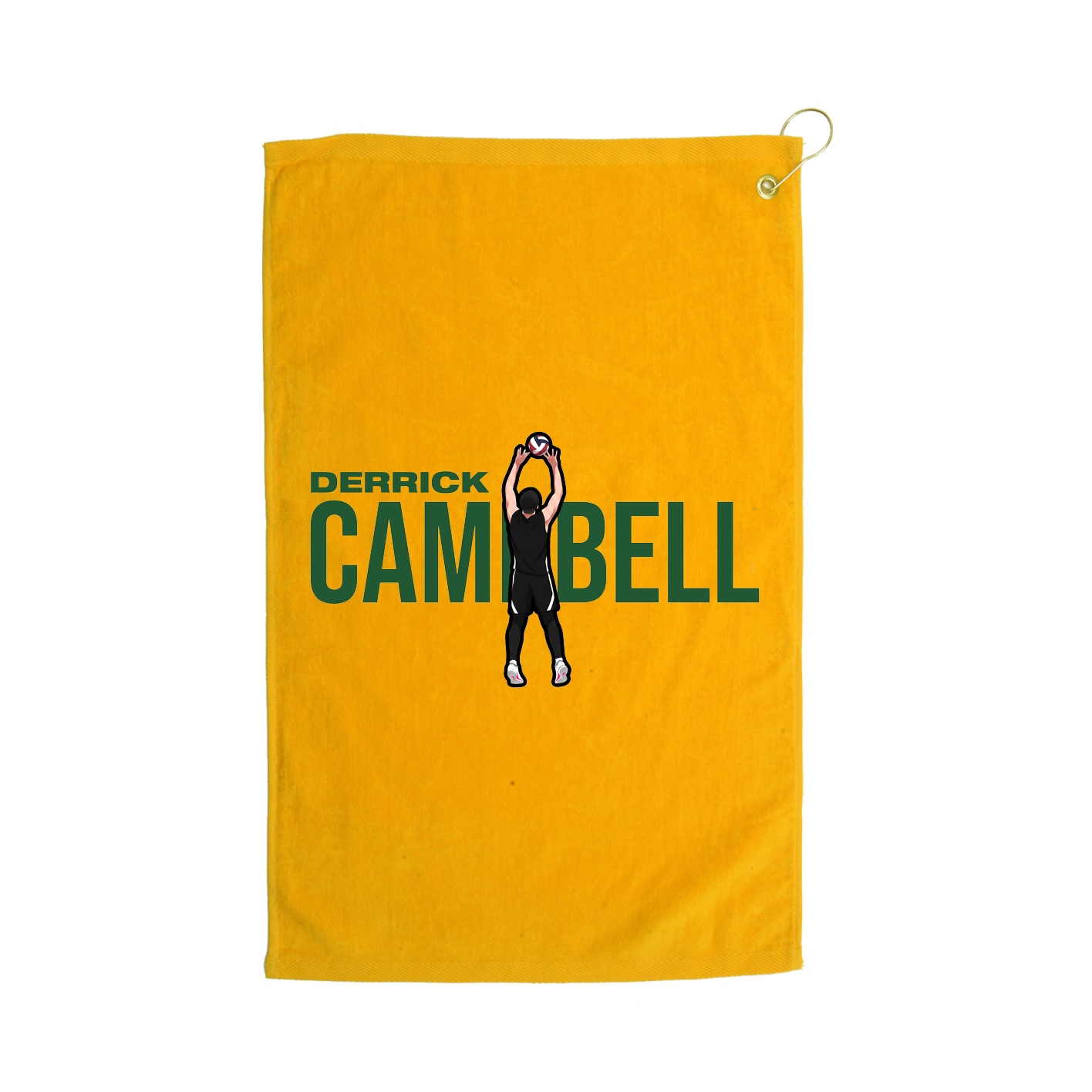 Golf Towel — Player Name in Gold