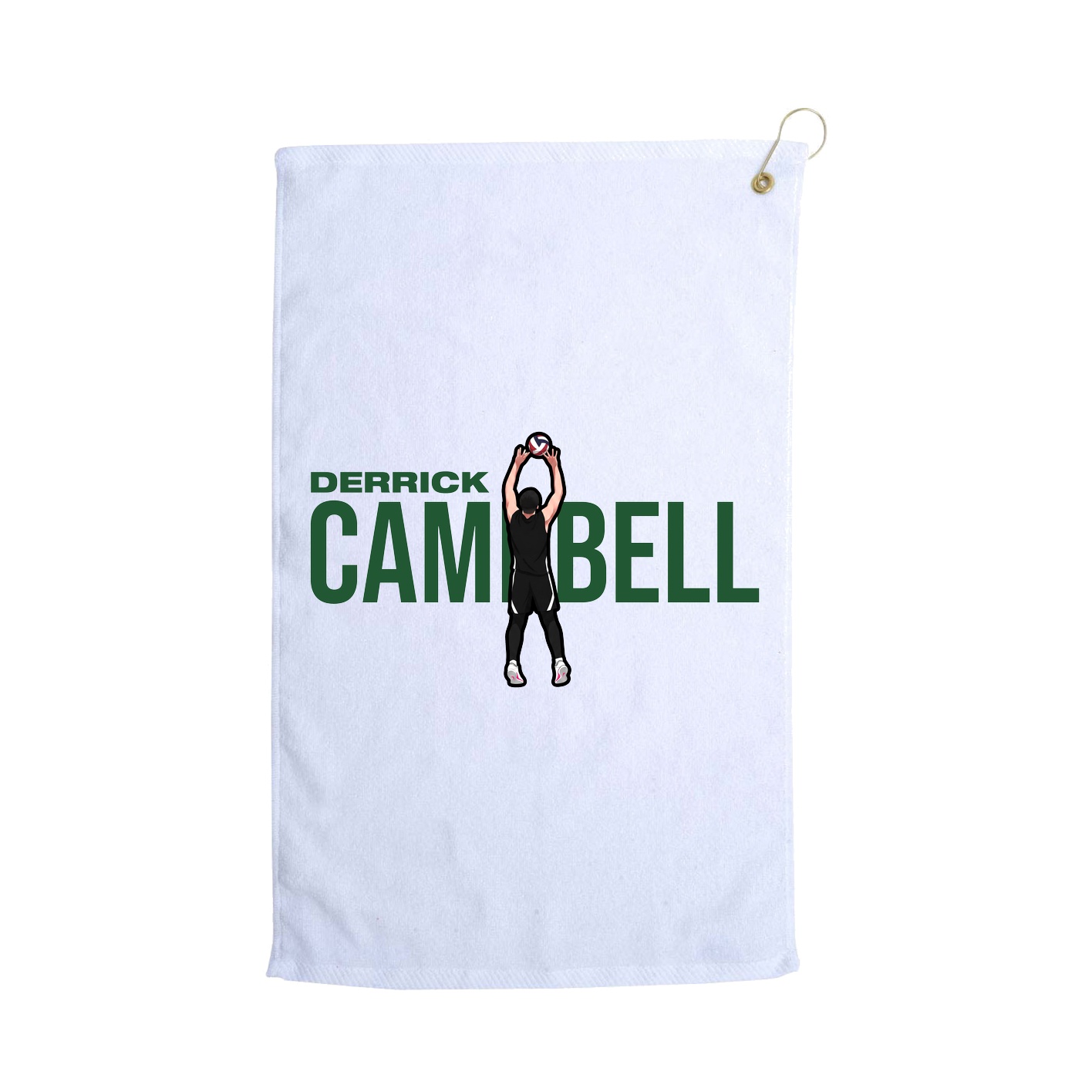 Golf Towel — Player Name in White