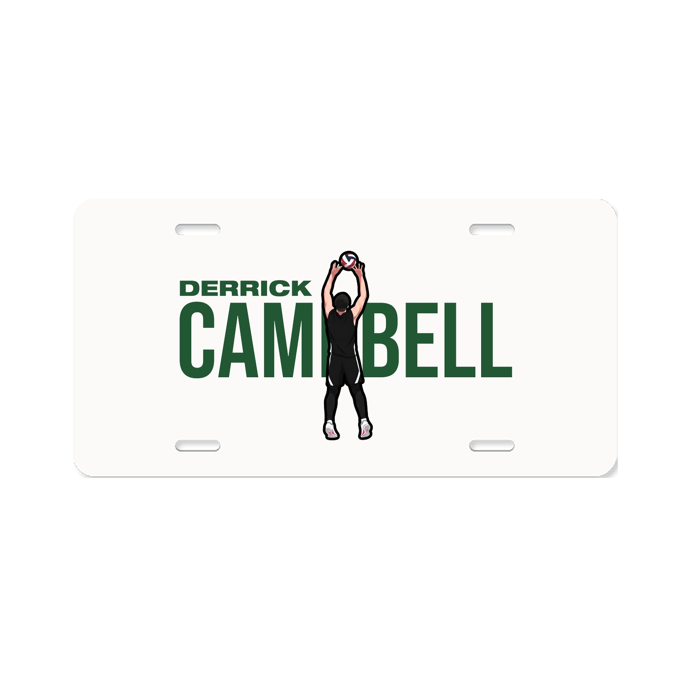 License Plate — Player Name in Classic
