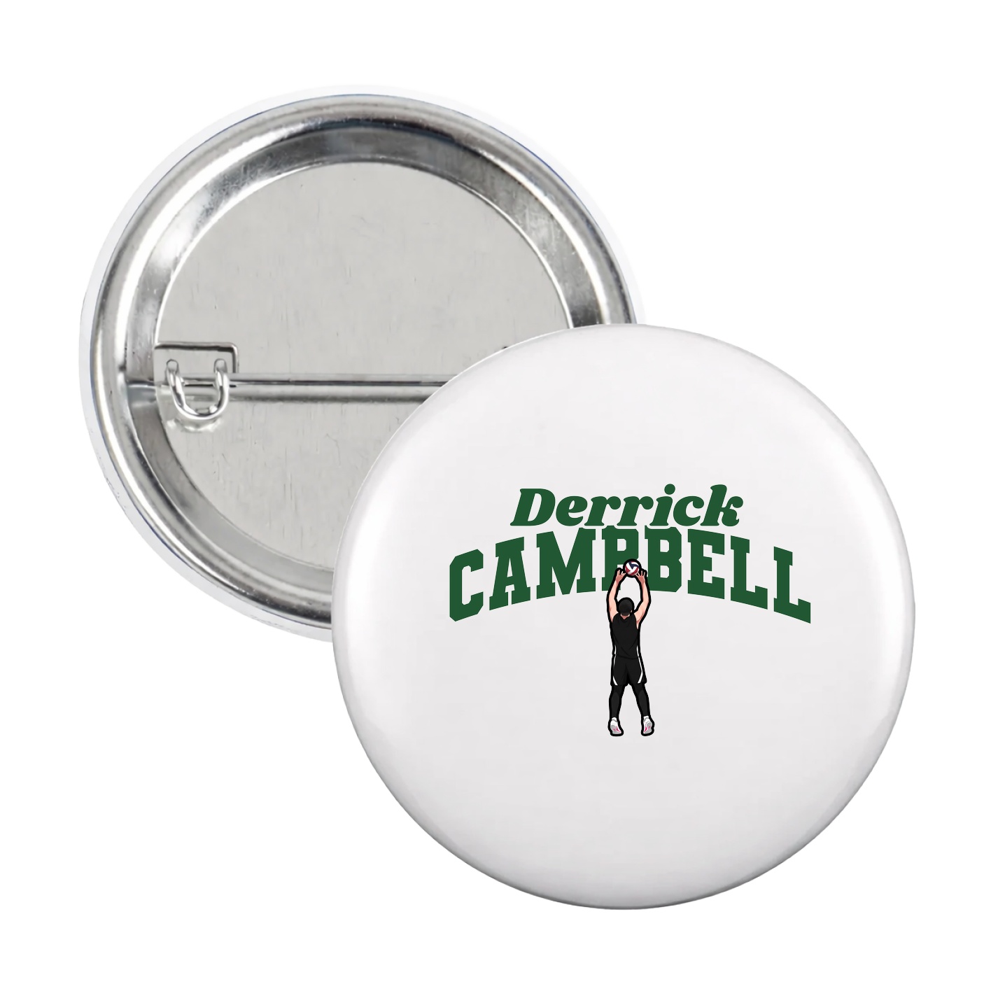 Game Day Button — Signature Arch in White