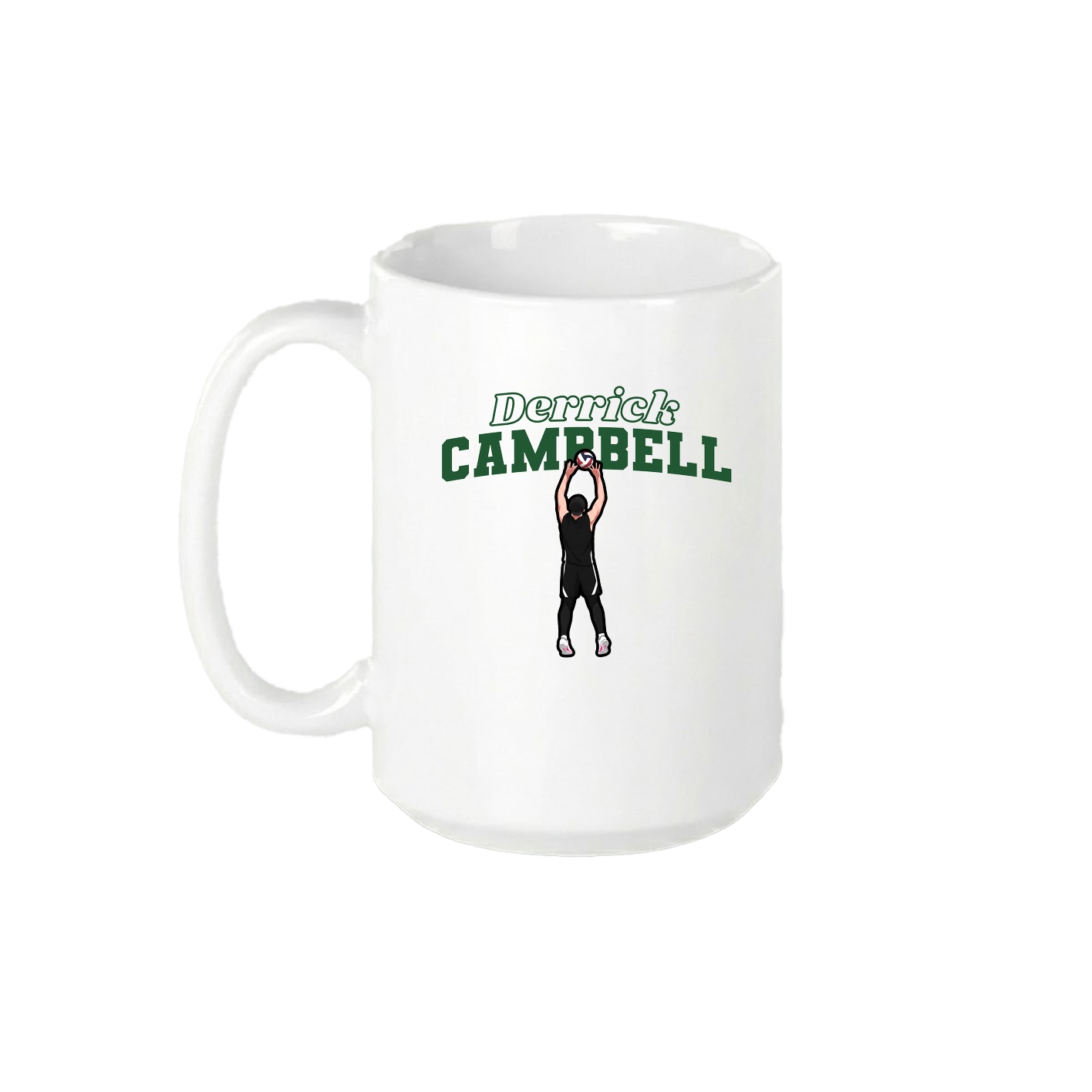 15oz Coffee Mug — Name Arch in White