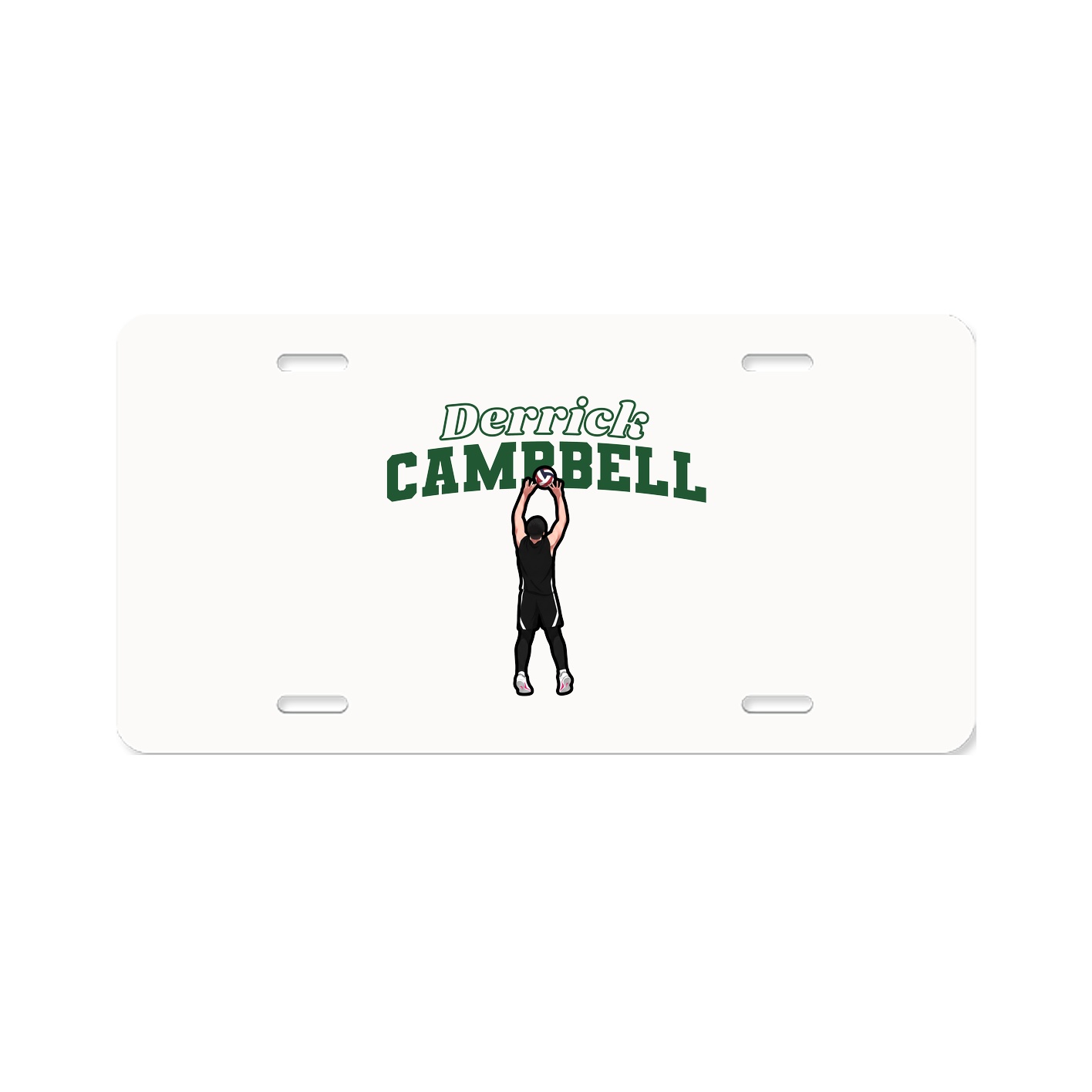 License Plate — Name Arch in Classic